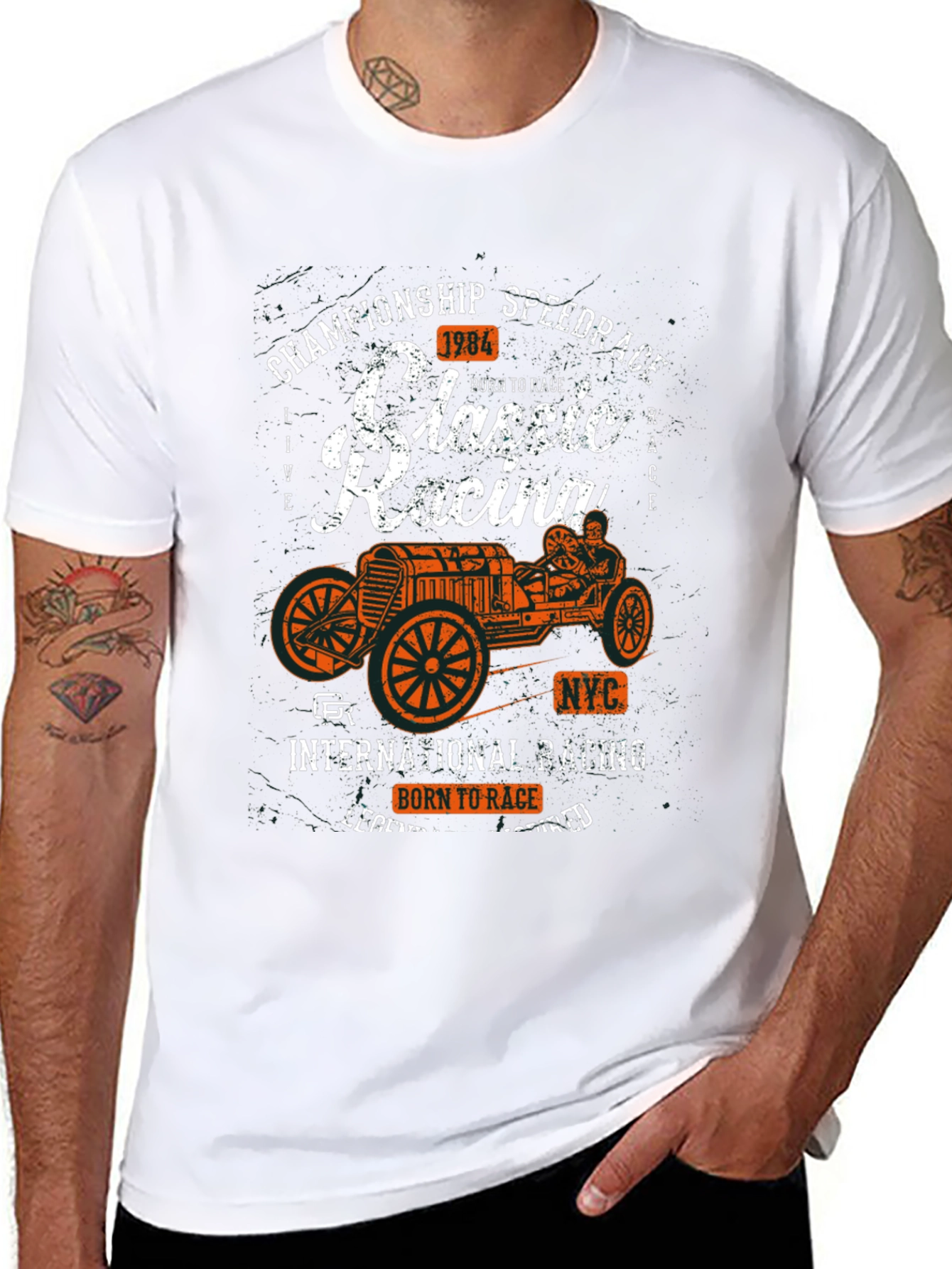 Classic Racing Tee - Born to Race Speed