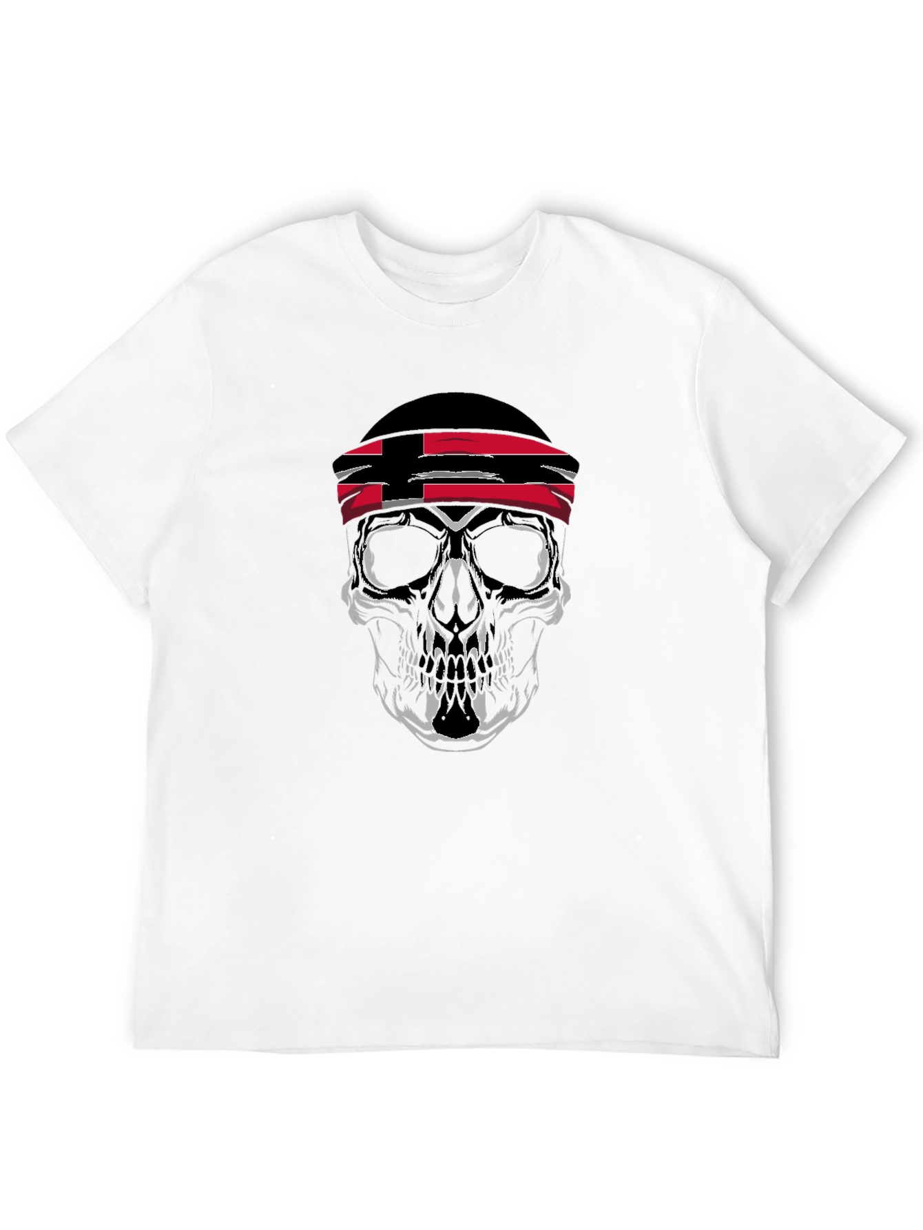 Skull T-Shirt - Trinidad & Tobago Flag Bandana