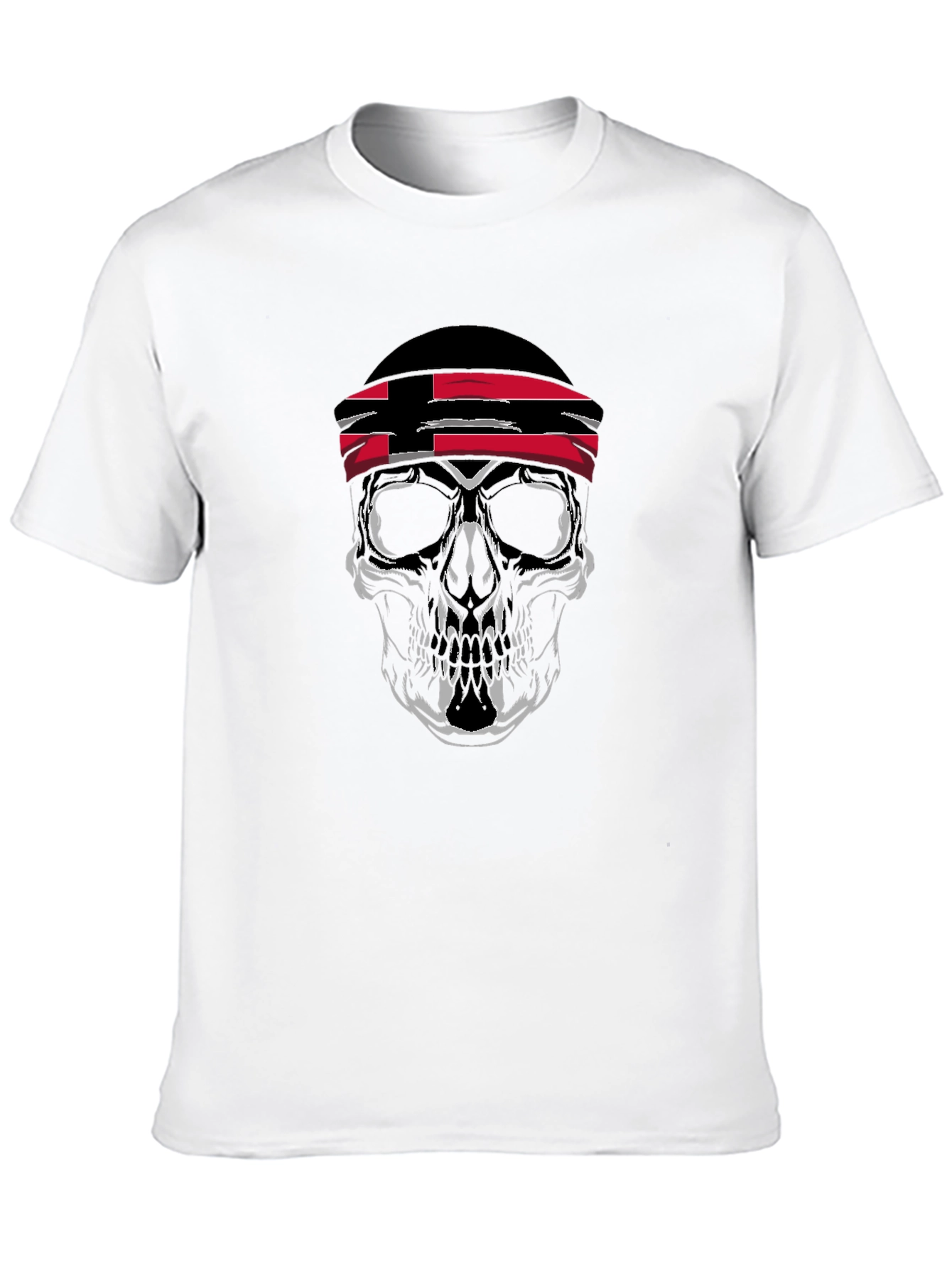 Skull T-Shirt - Trinidad & Tobago Flag Bandana