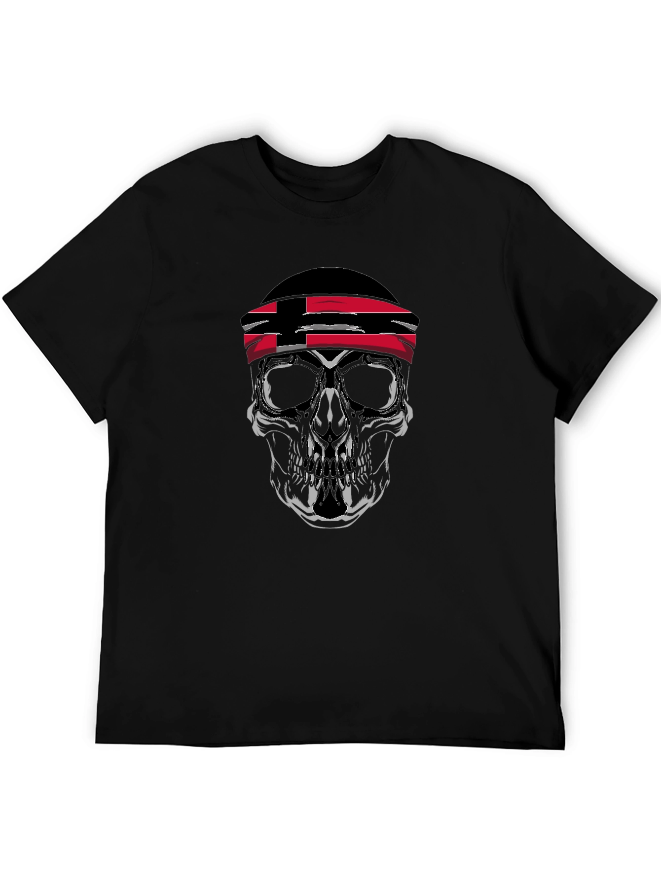 Skull T-Shirt - Trinidad & Tobago Flag Bandana