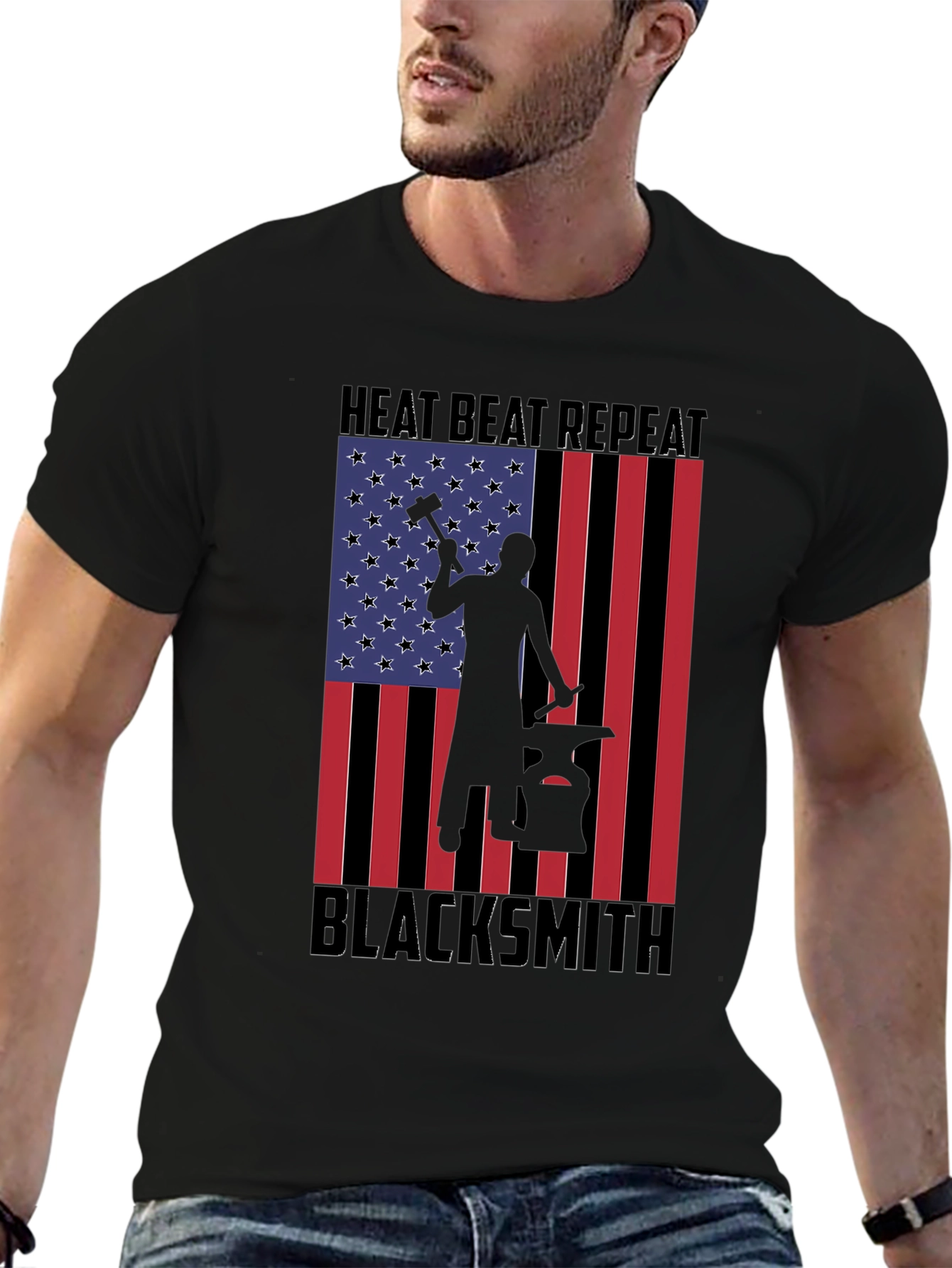 Blacksmith American Flag Graphic Tee