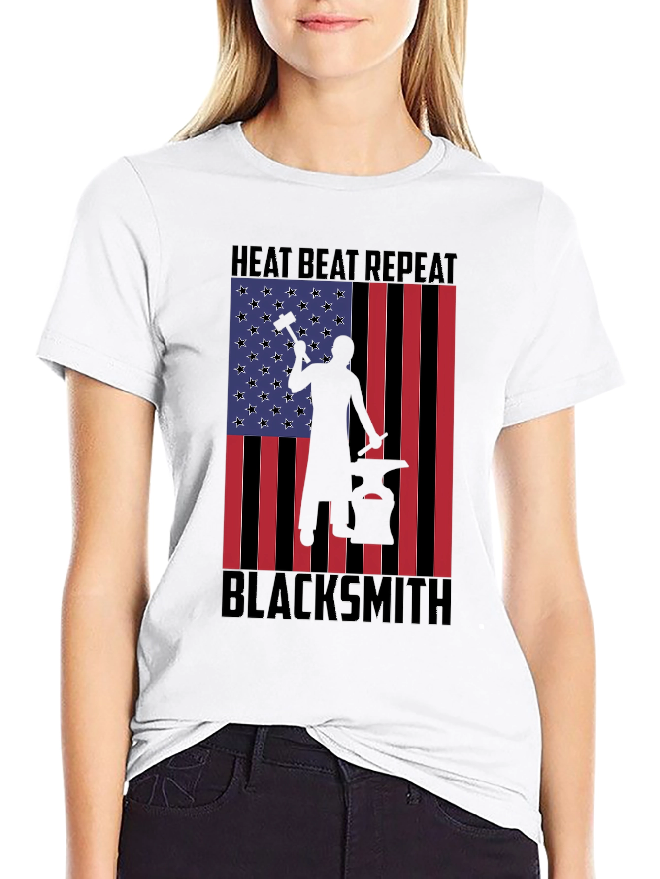 Blacksmith American Flag Graphic Tee