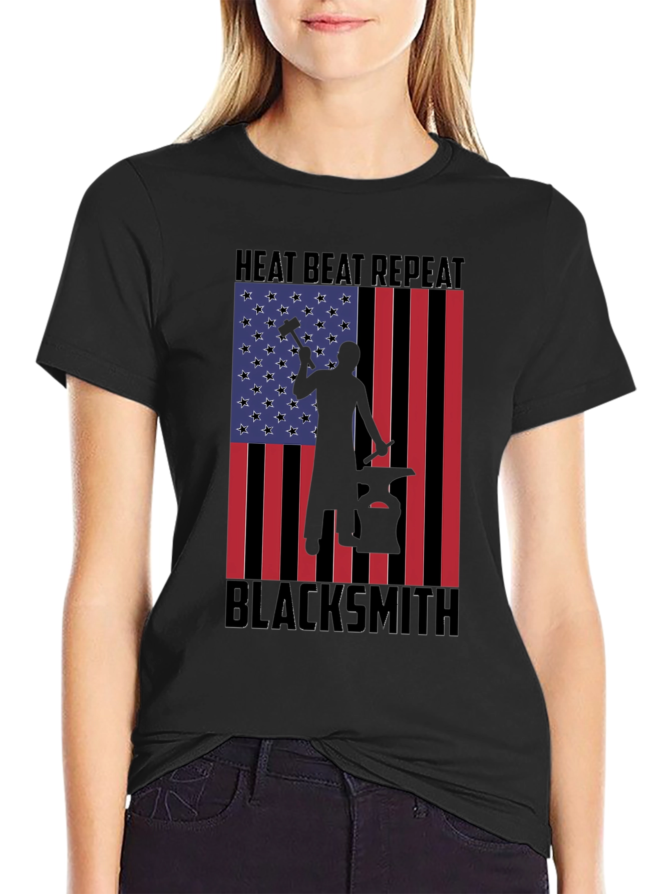 Blacksmith American Flag Graphic Tee