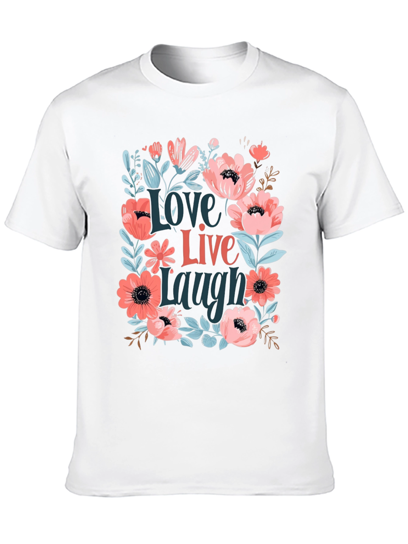 Floral Love Live Laugh Graphic Tee