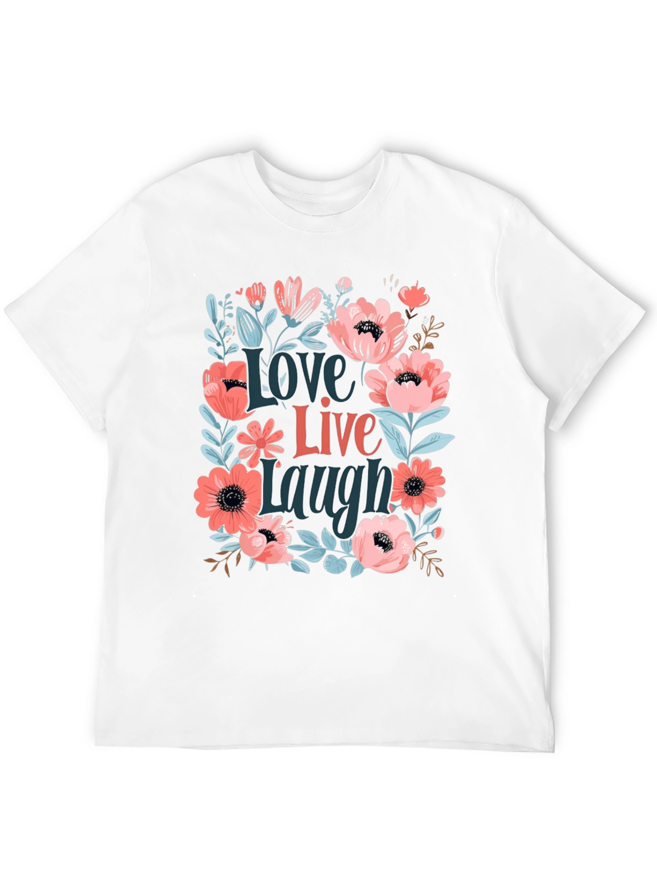 Floral Love Live Laugh Graphic Tee