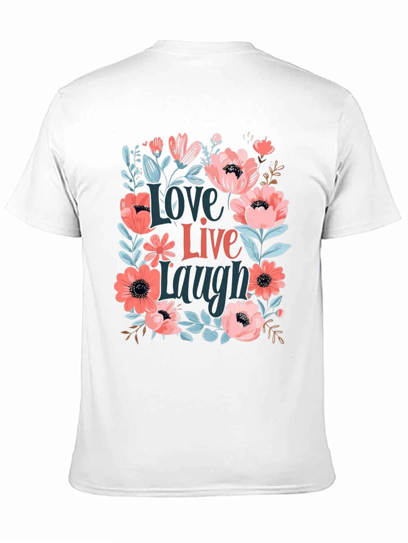 Floral Love Live Laugh Graphic Tee