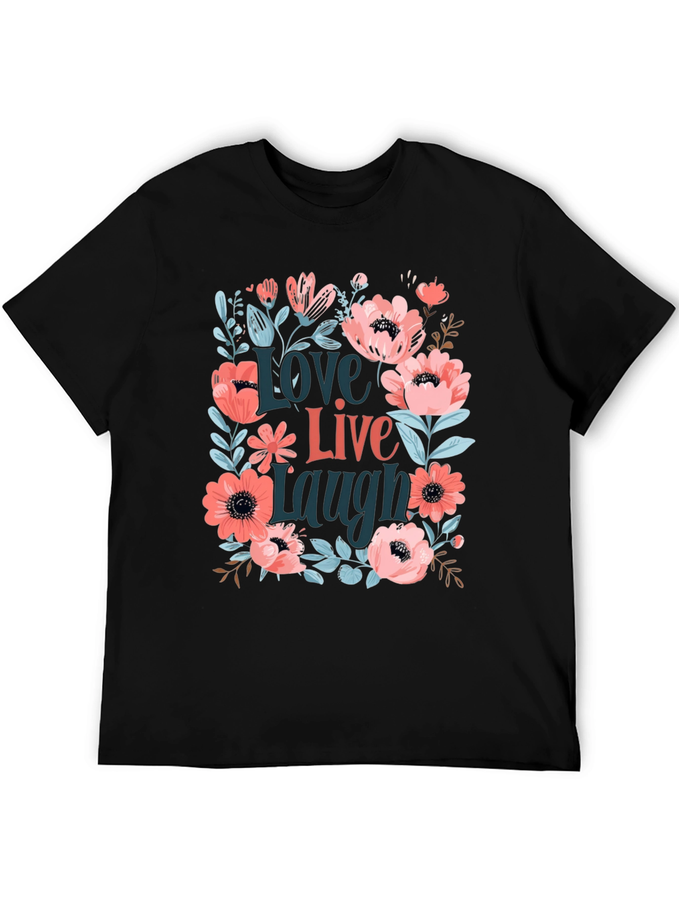 Floral Love Live Laugh Graphic Tee