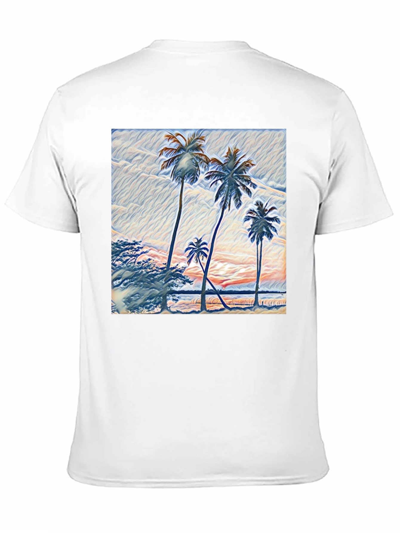 Palm Tree Graphic Black T-Shirt