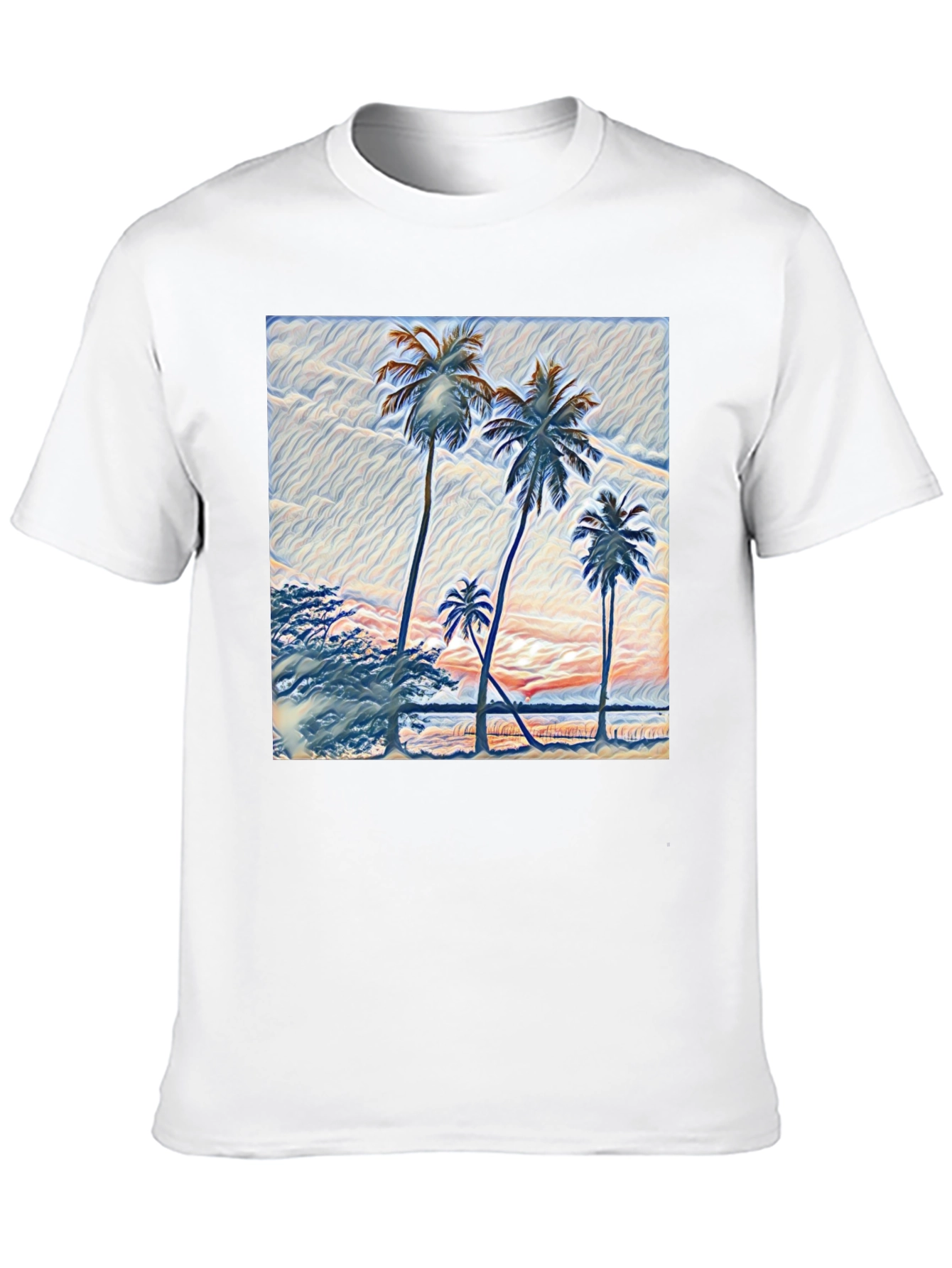Palm Tree Graphic Black T-Shirt