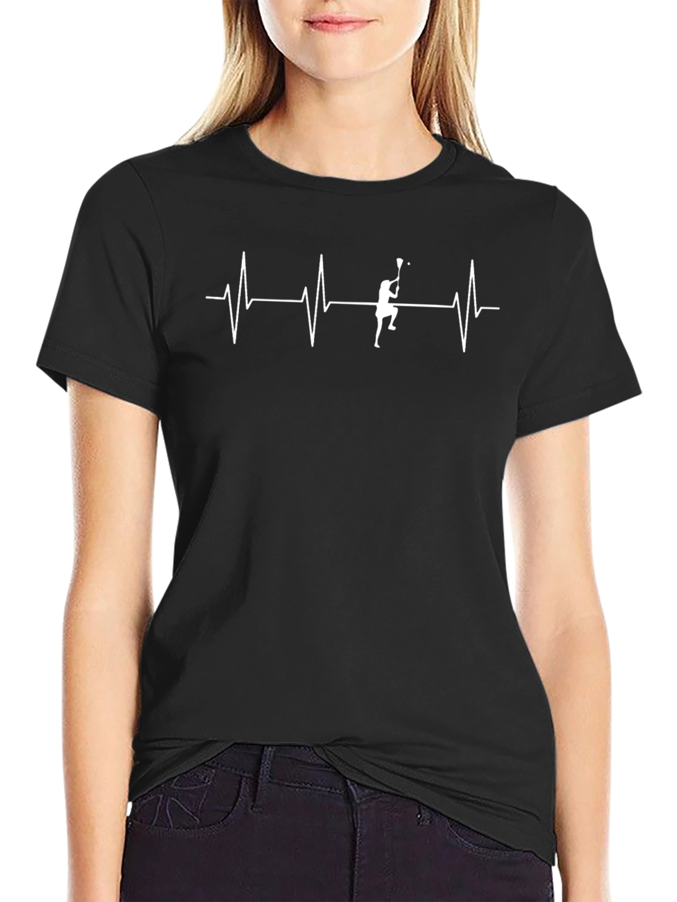 Lacrosse Heartbeat Graphic T-Shirt