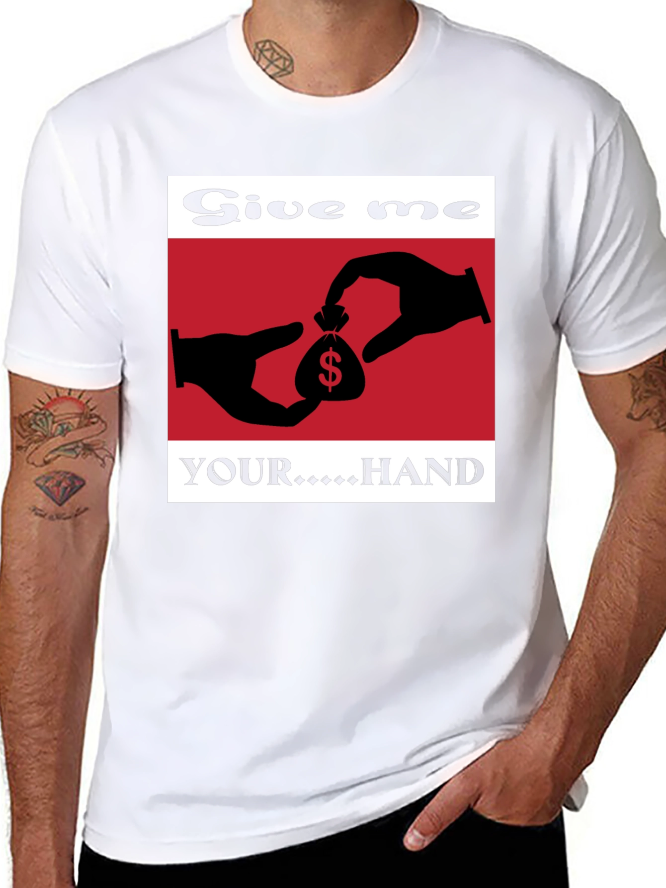 Give me your hand t-shirt