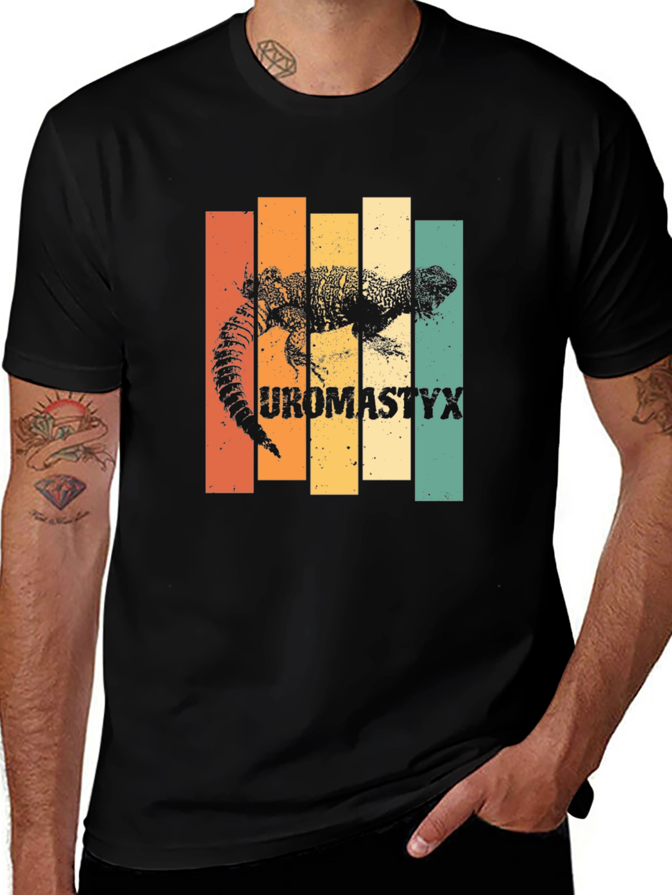 Uromastyx Lizard Retro T-Shirt