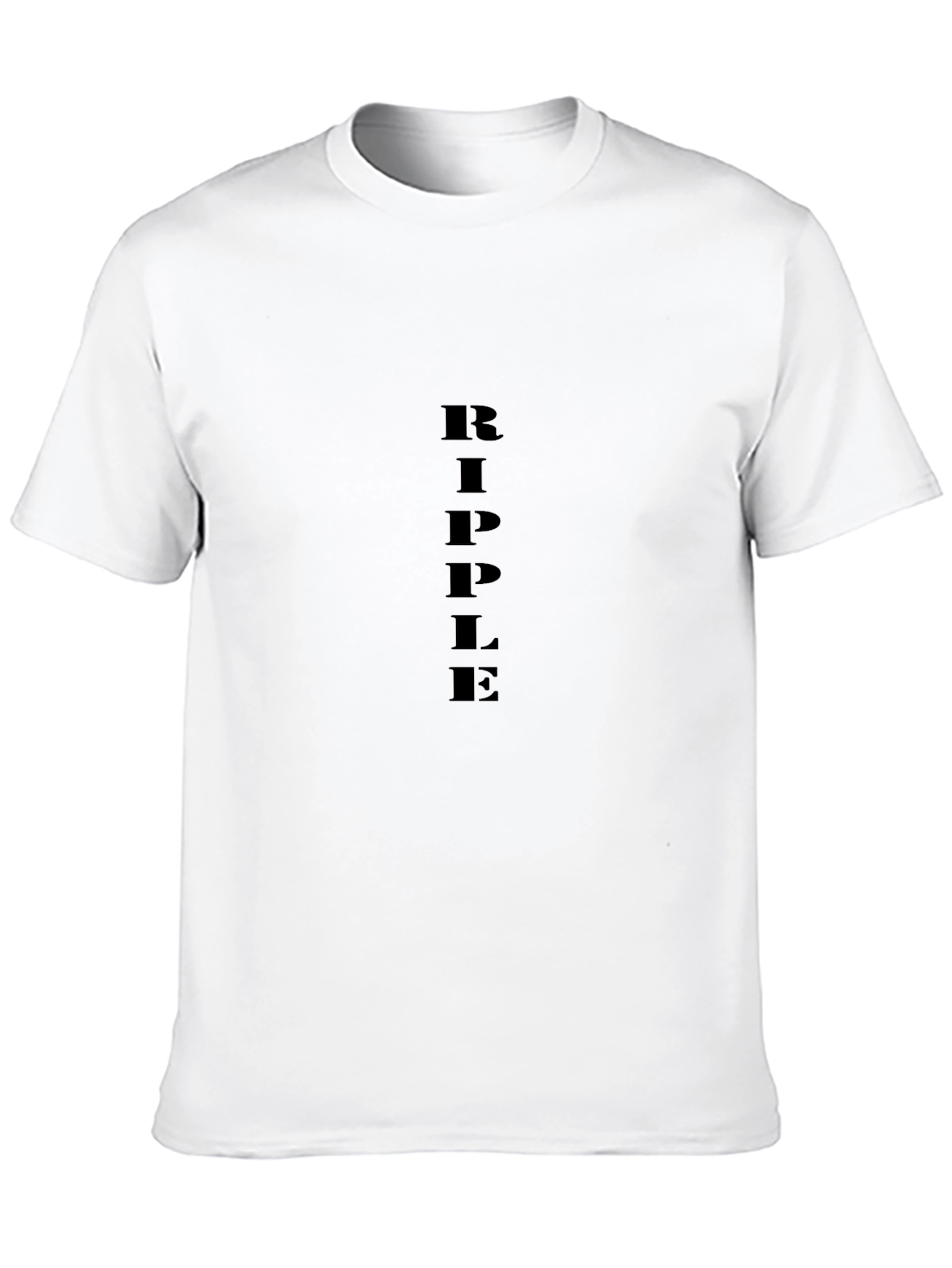 Ripple Black T-Shirt Casual Wear