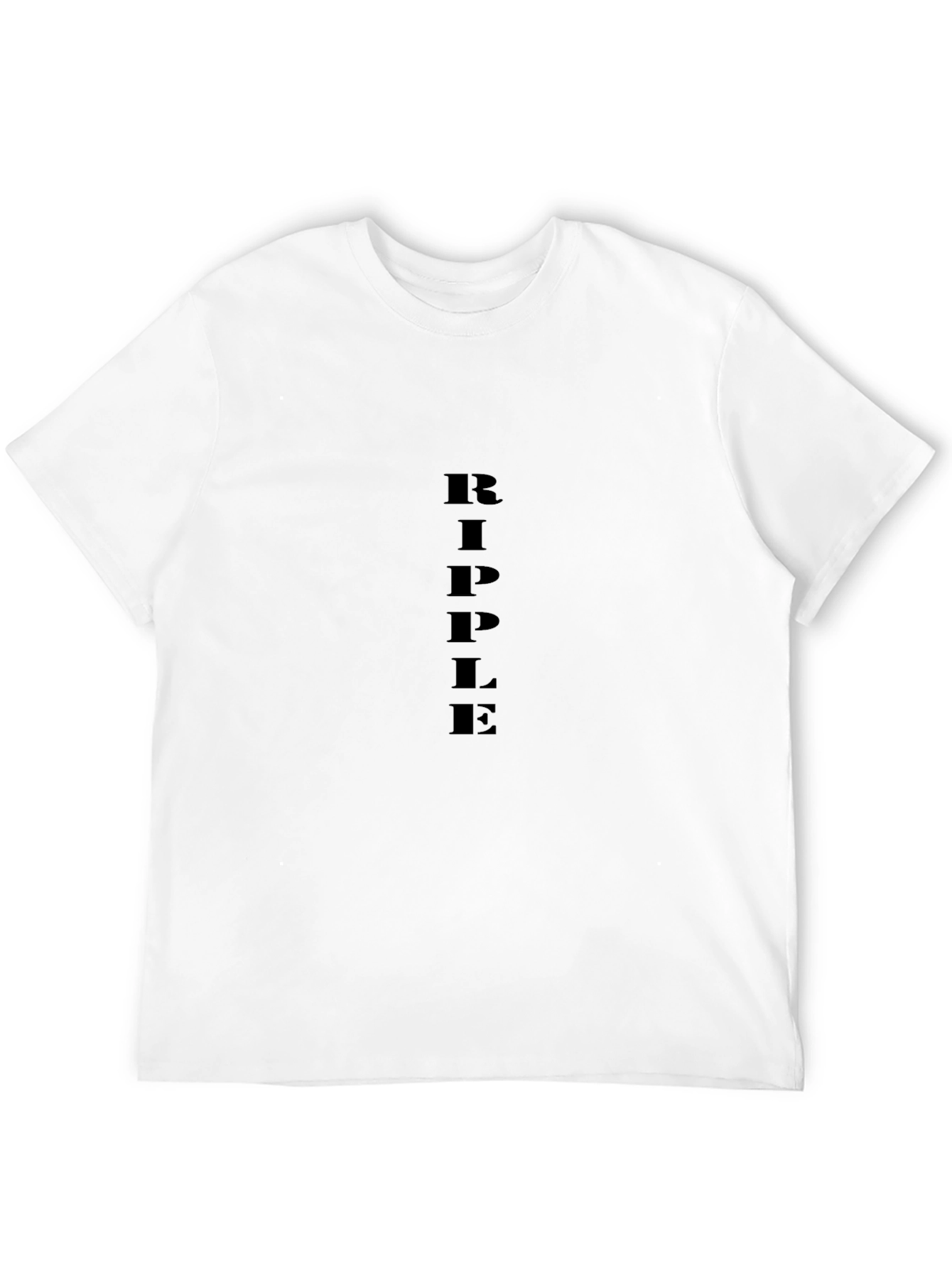 Ripple Black T-Shirt Casual Wear