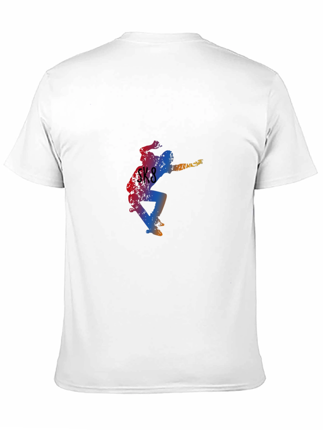 Cool Skateboarder Graphic Tee - Black