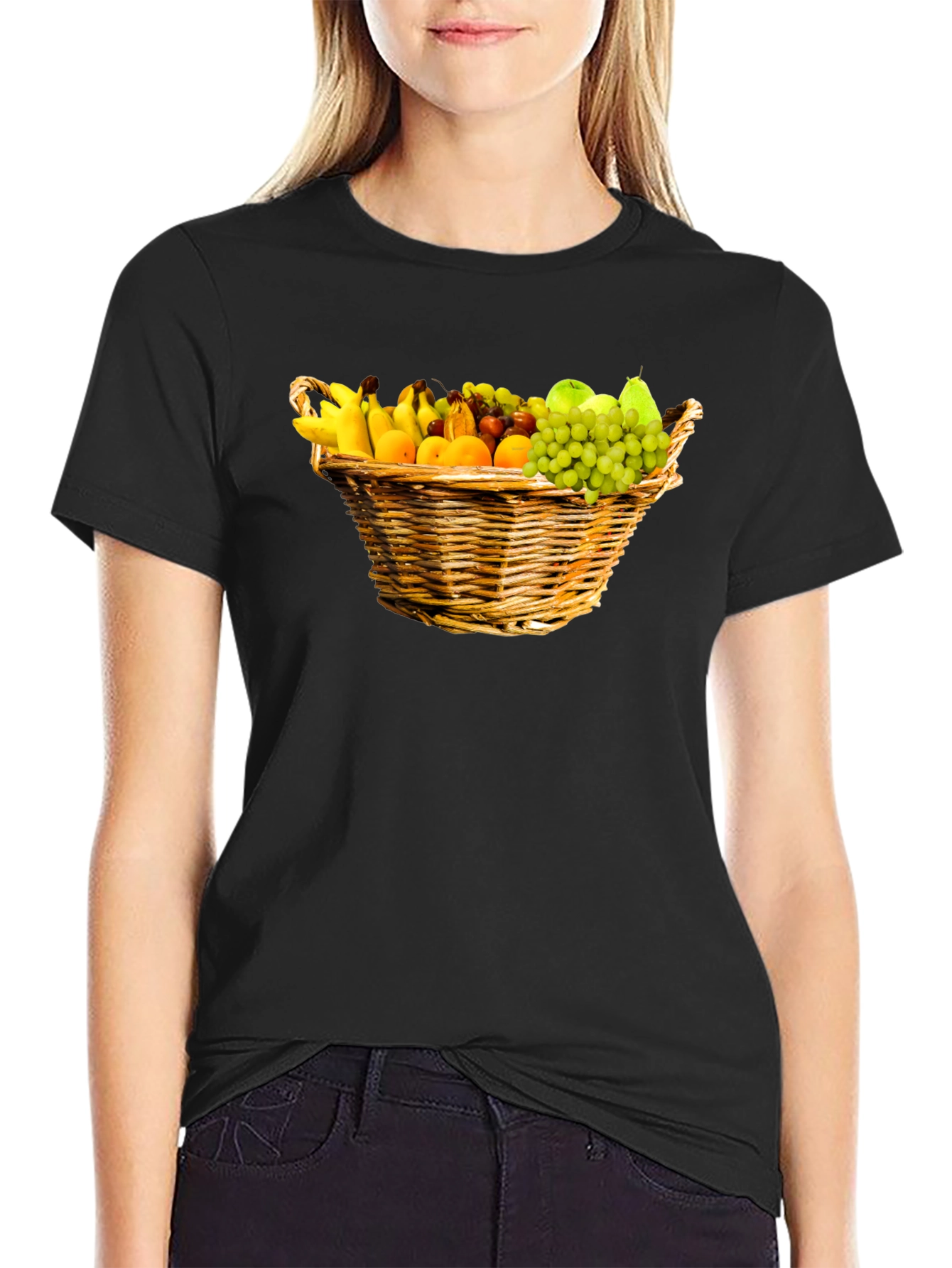 Fruit Basket Graphic Tee - Stylish Cotton Comfort
