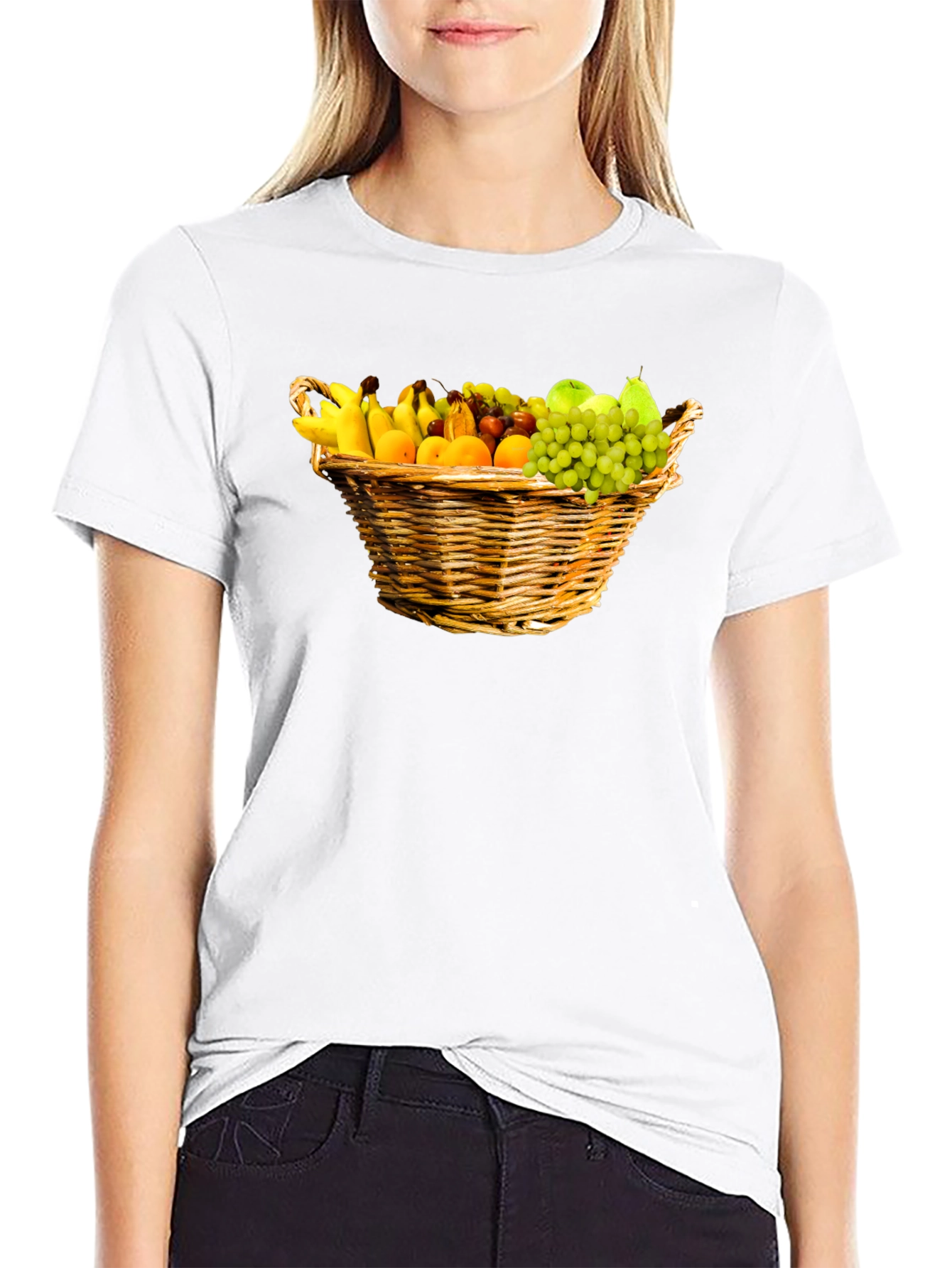 Fruit Basket Graphic Tee - Stylish Cotton Comfort