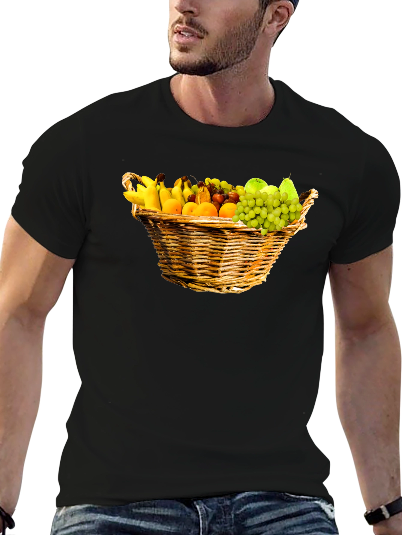 Fruit Basket Graphic Tee - Stylish Cotton Comfort