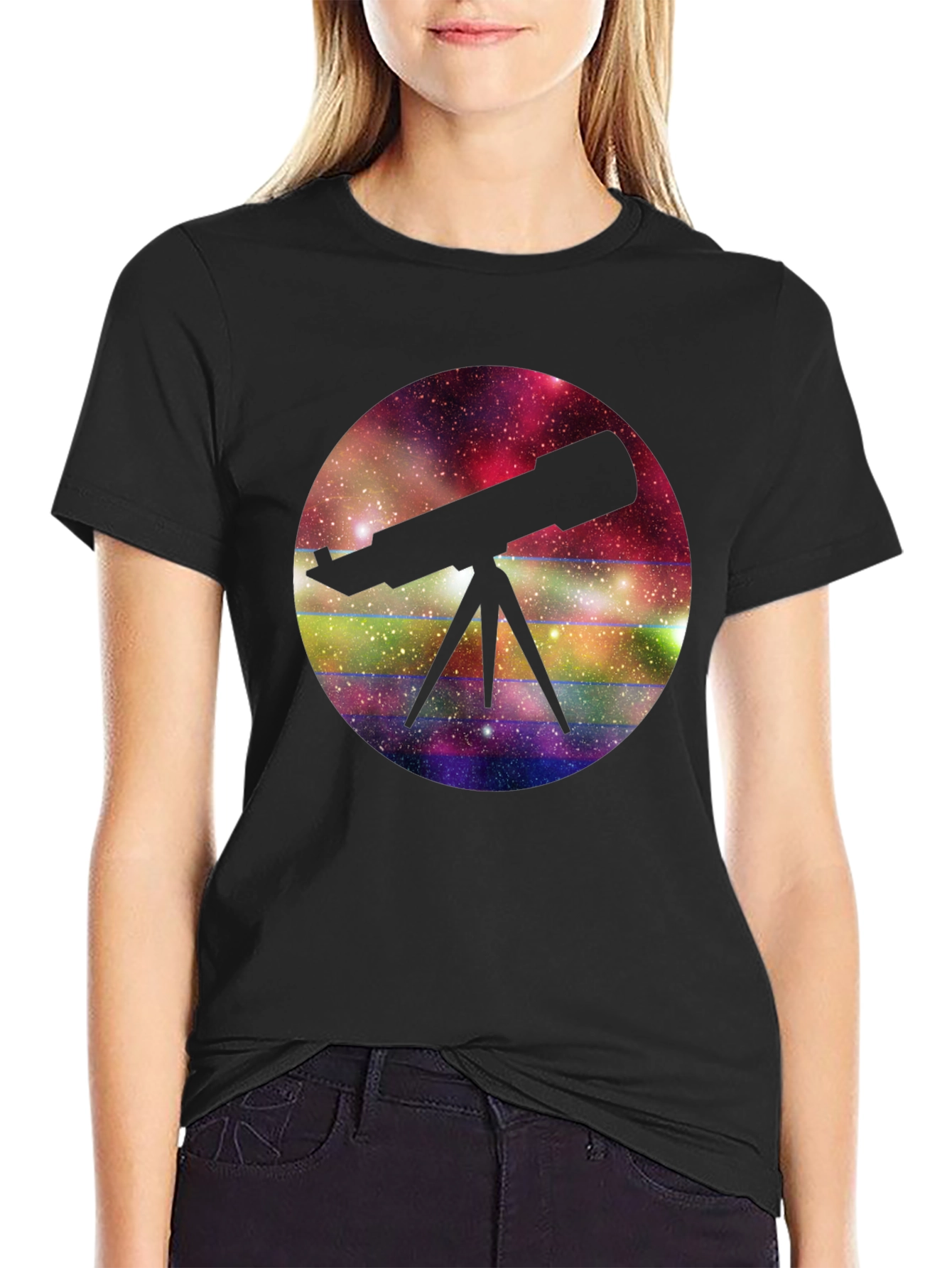 Telescope Galaxy T-Shirt - Explore the Universe