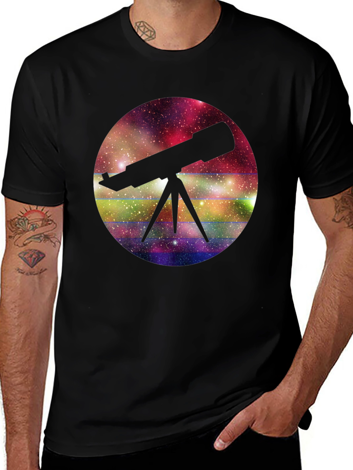 Telescope Galaxy T-Shirt - Explore the Universe