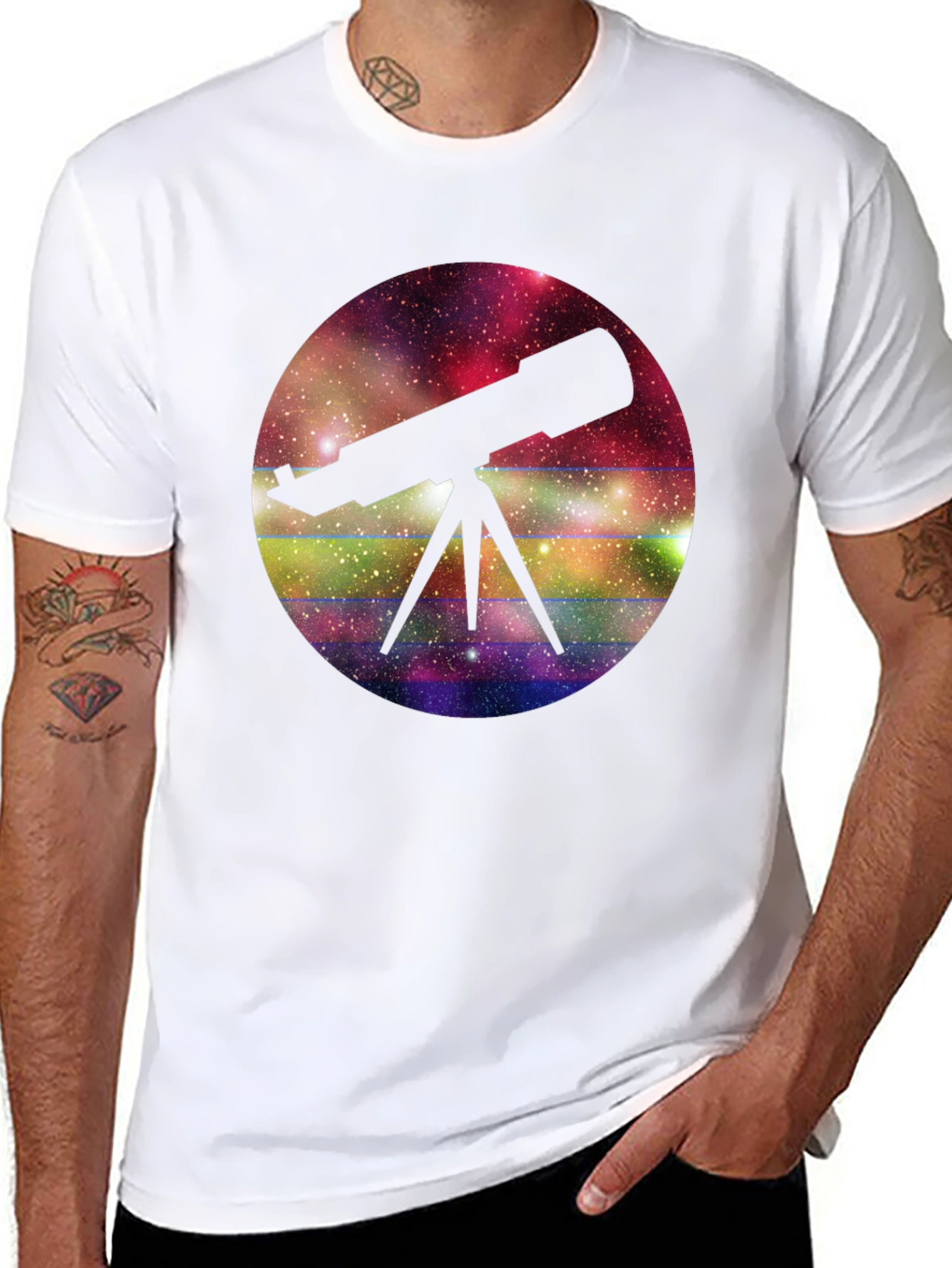 Telescope Galaxy T-Shirt - Explore the Universe