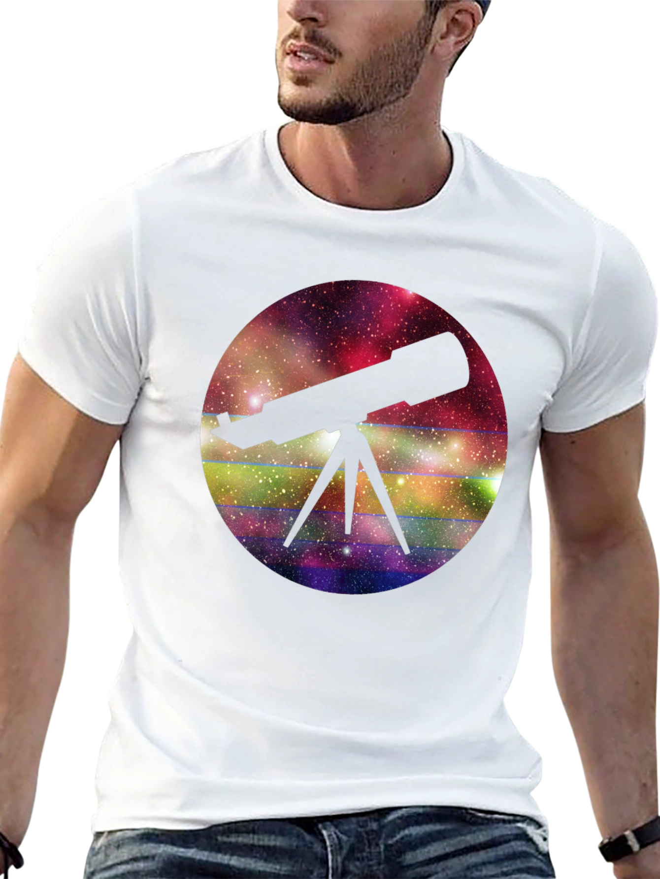 Telescope Galaxy T-Shirt - Explore the Universe
