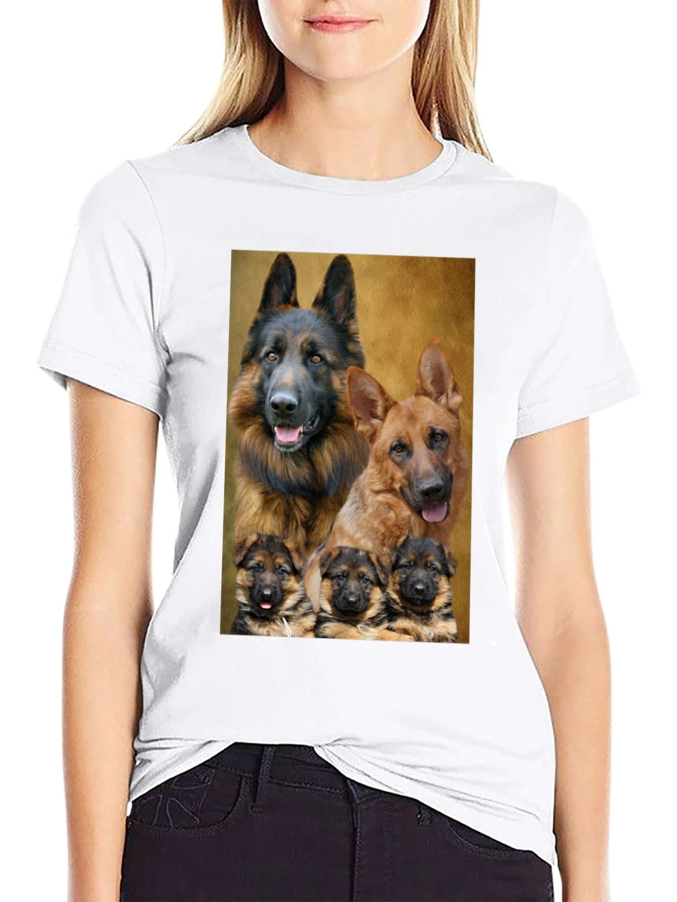 German Shepherd Family T-Shirt - Dog Lover Tee