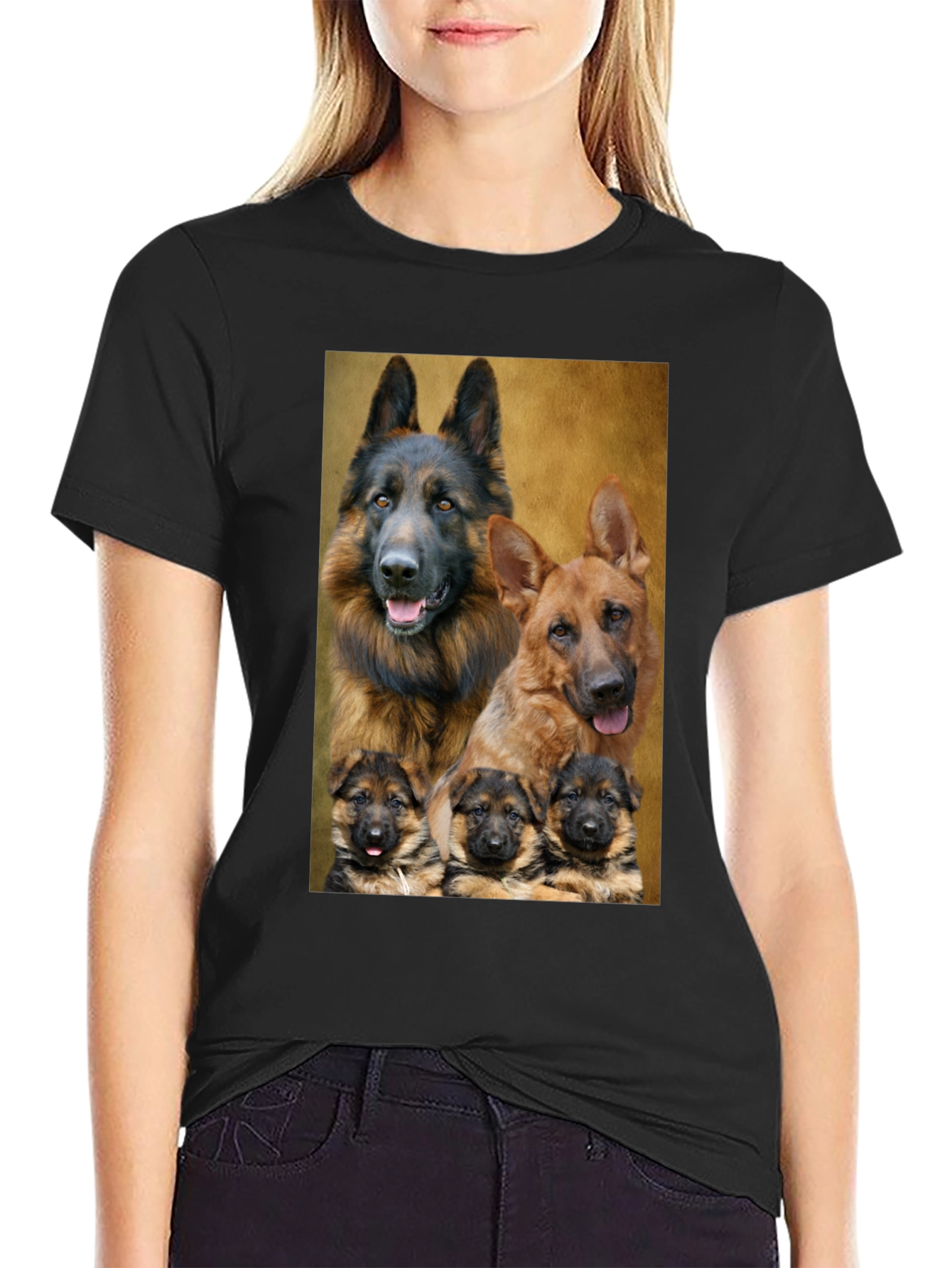 German Shepherd Family T-Shirt - Dog Lover Tee