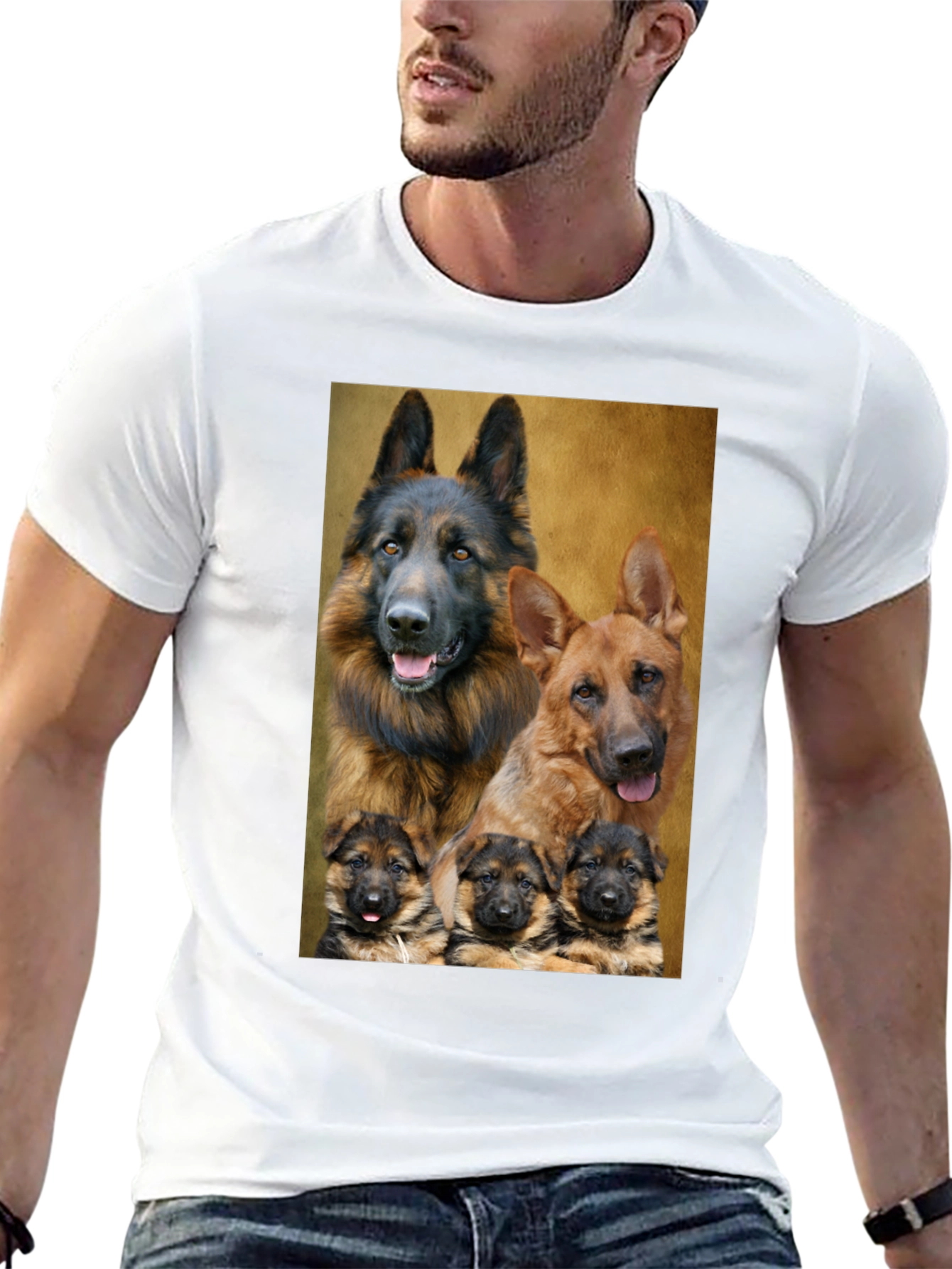 German Shepherd Family T-Shirt - Dog Lover Tee