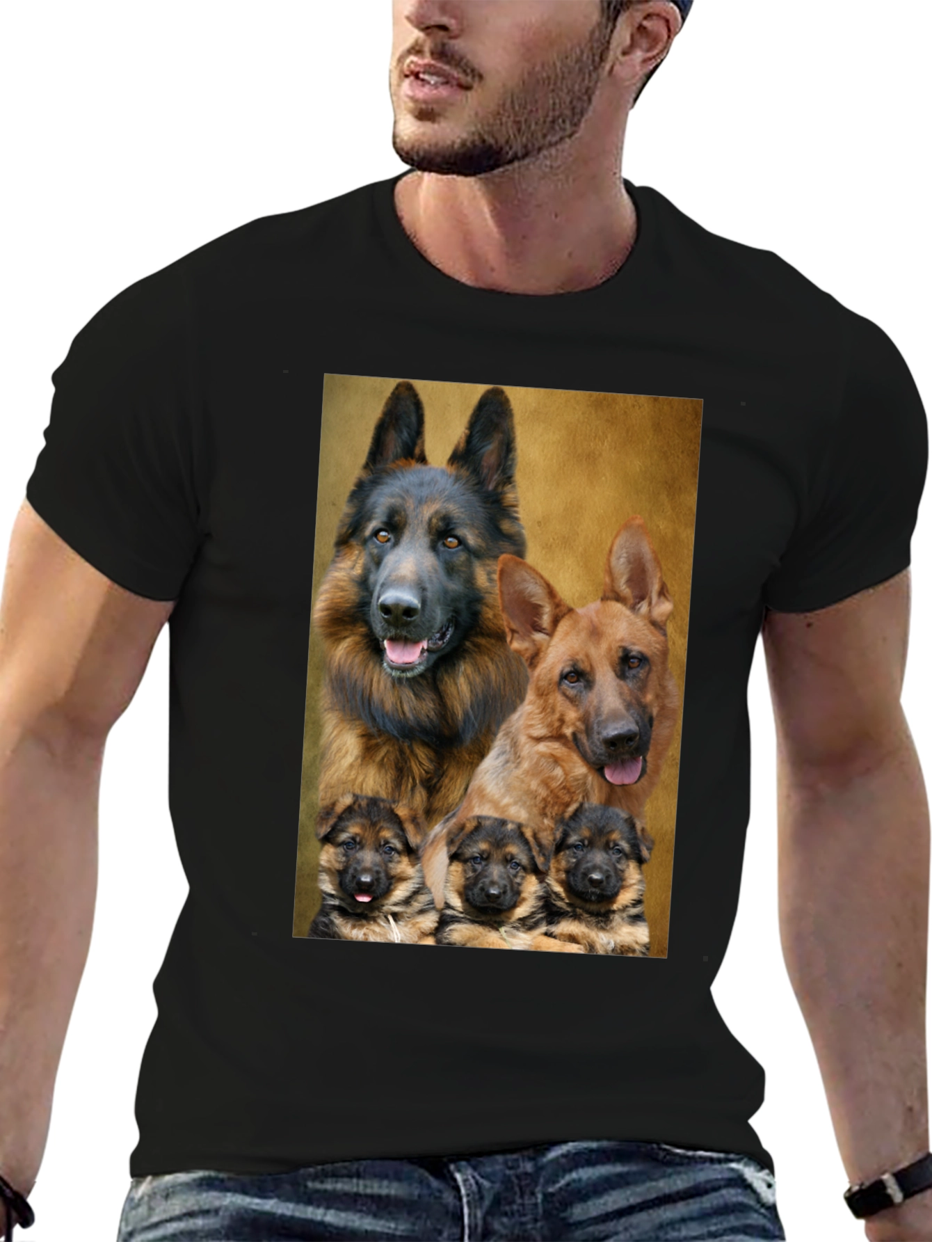 German Shepherd Family T-Shirt - Dog Lover Tee