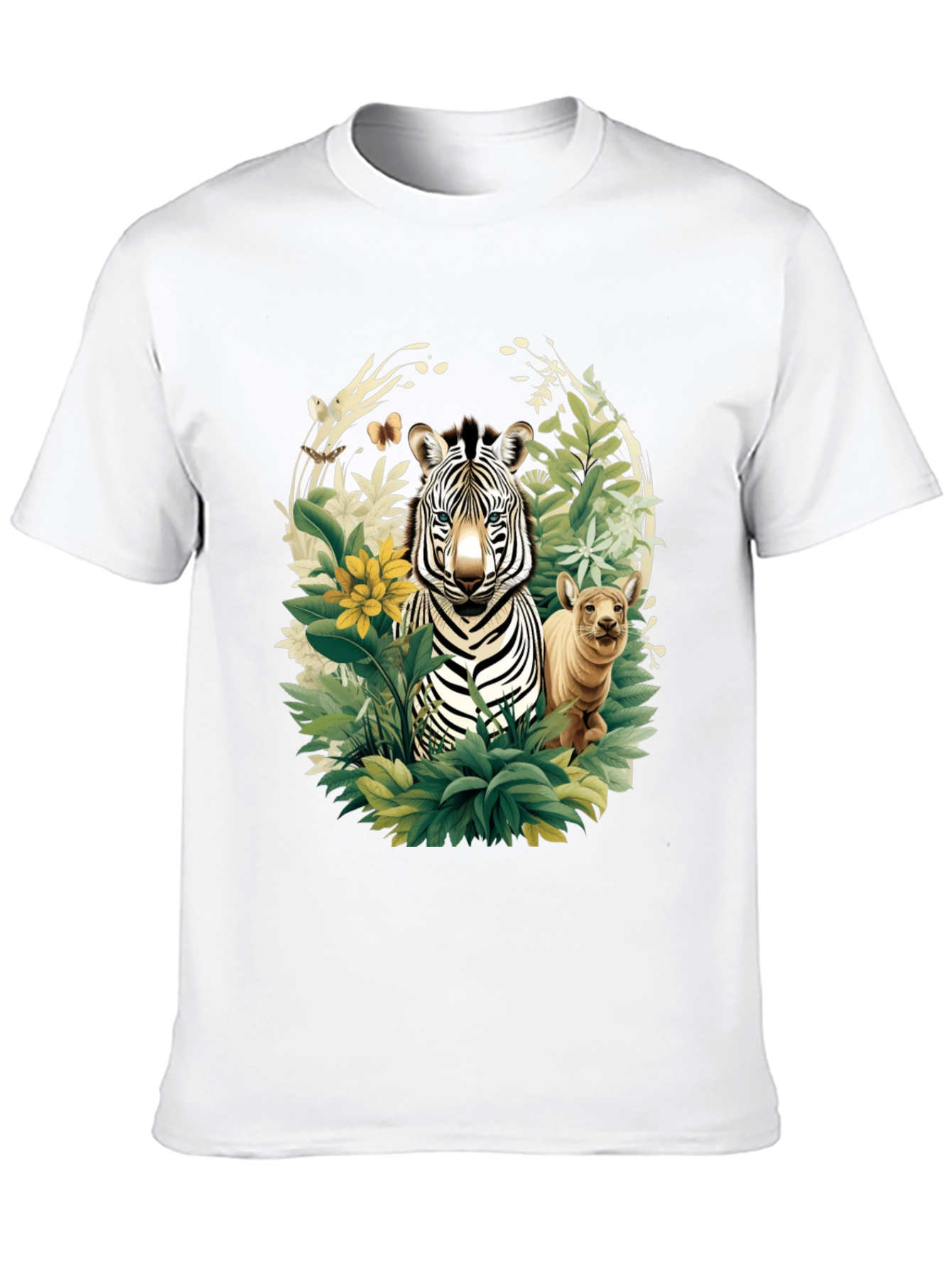 Zebra & Cub Wildlife T-Shirt - Unique Animal Design
