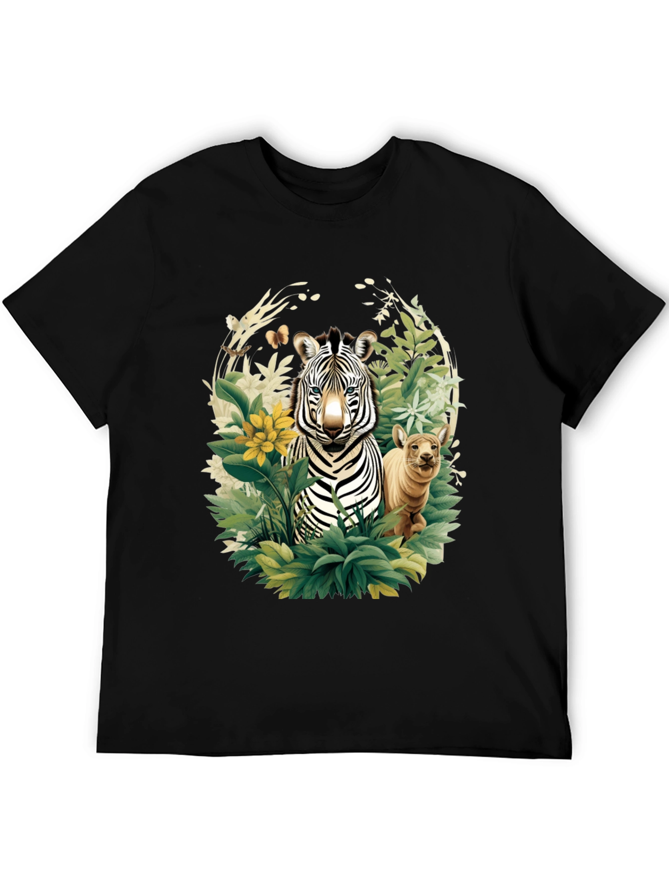 Zebra & Cub Wildlife T-Shirt - Unique Animal Design
