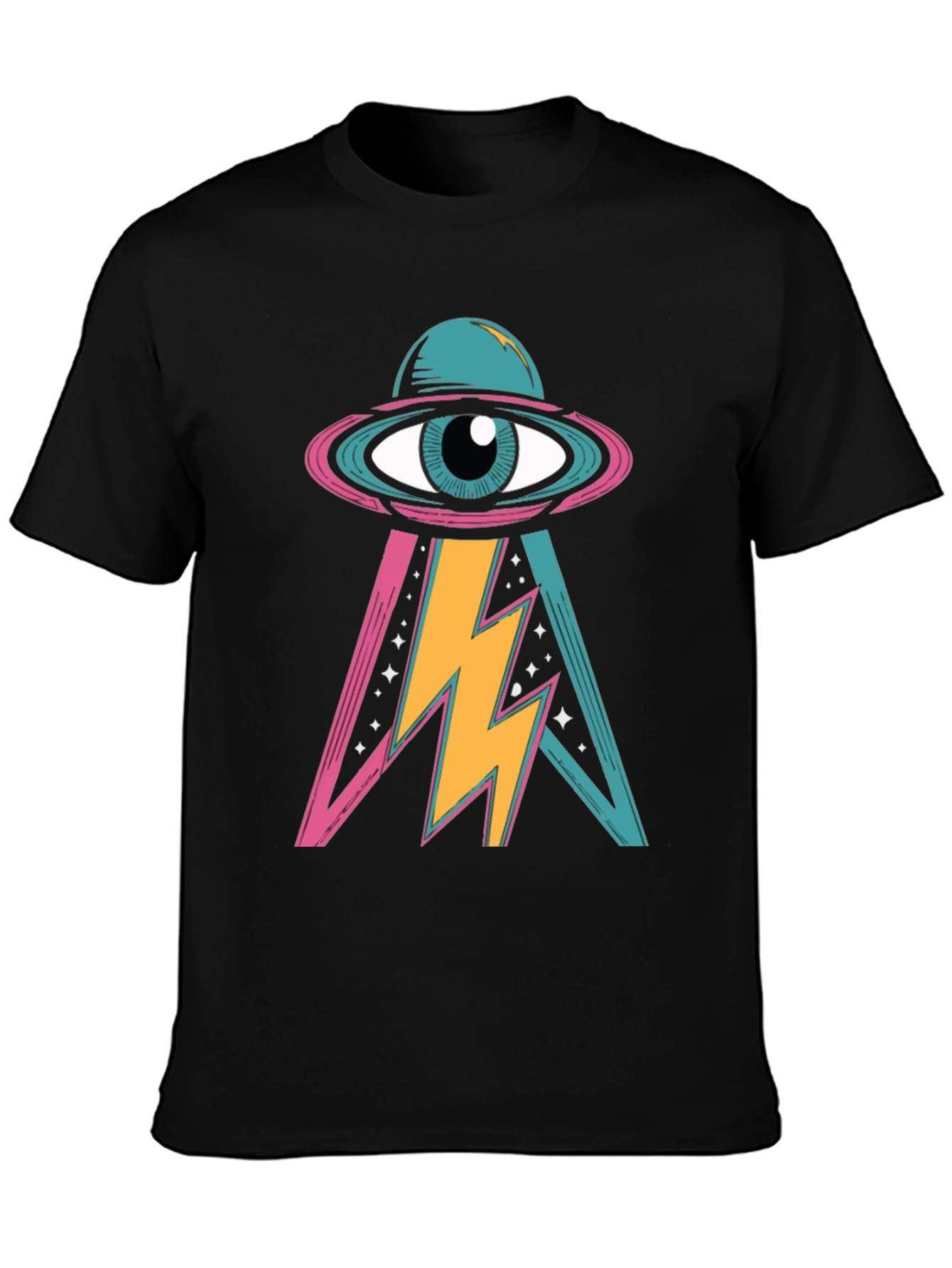 Eye See You Black Graphic T-Shirt