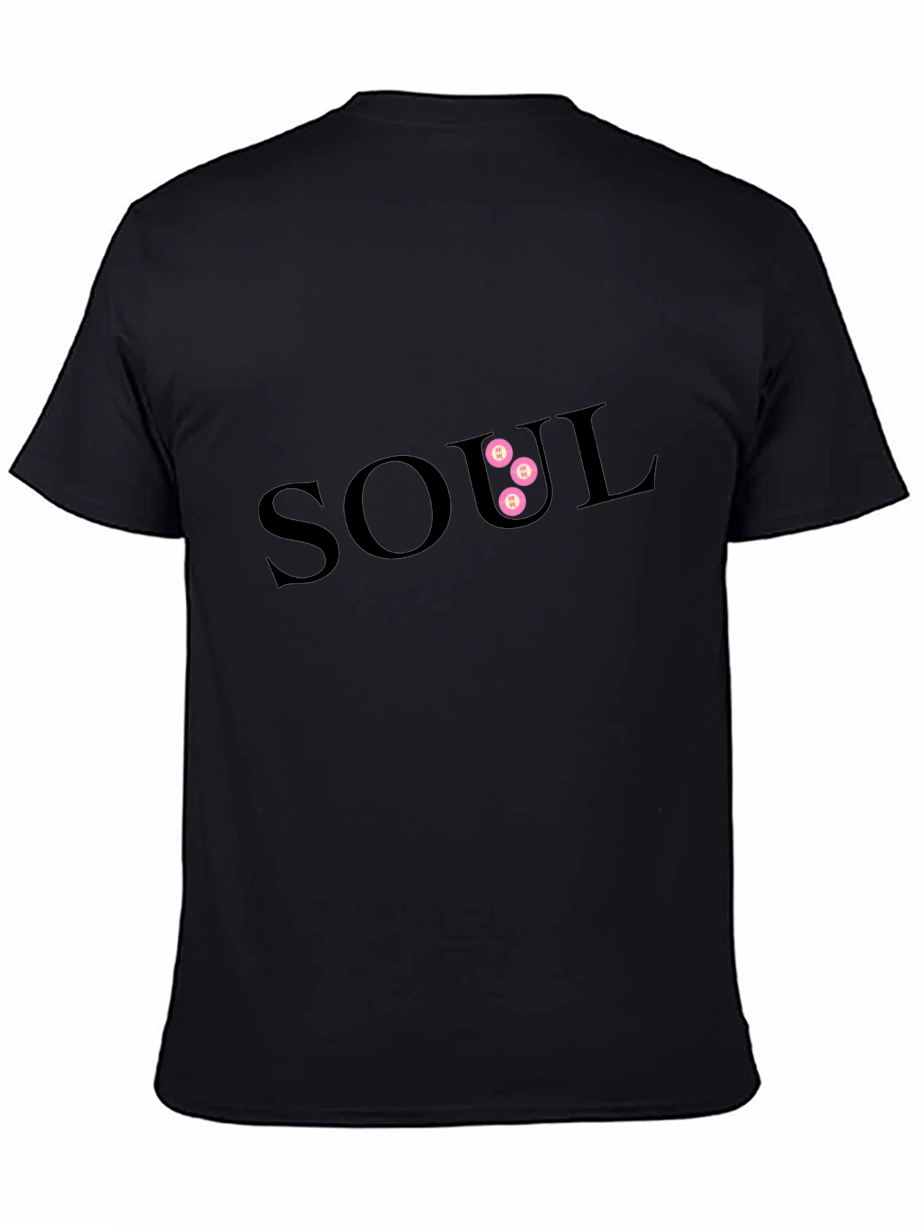 SOUL Graphic Print Mens Black T-Shirt
