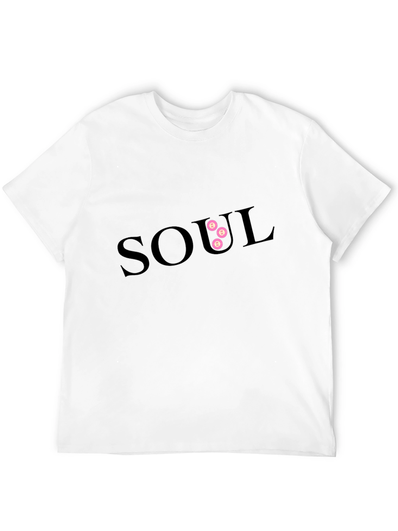 SOUL Graphic Print Mens Black T-Shirt