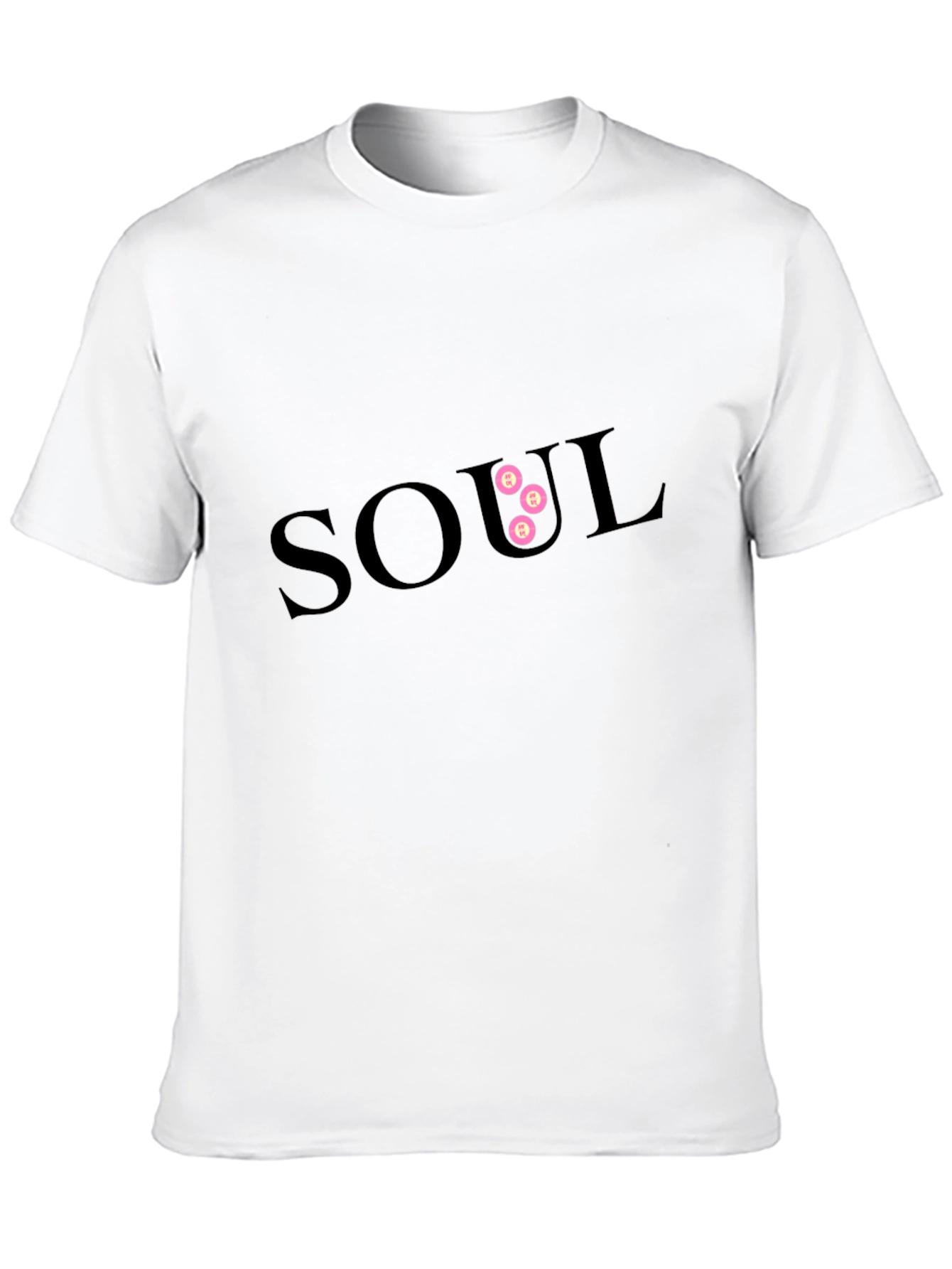 SOUL Graphic Print Mens Black T-Shirt