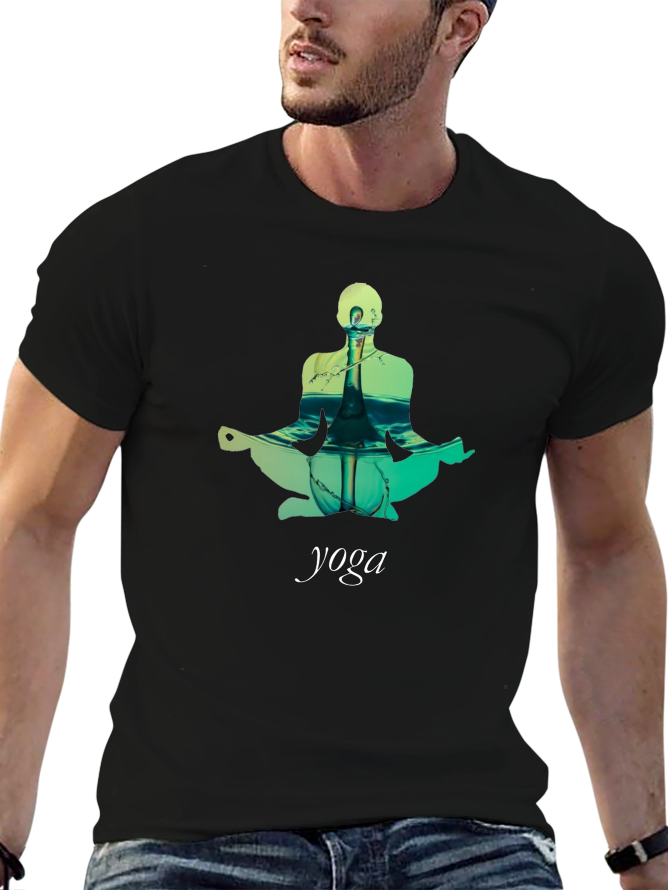 Yoga Pose T-Shirt - Meditative Design