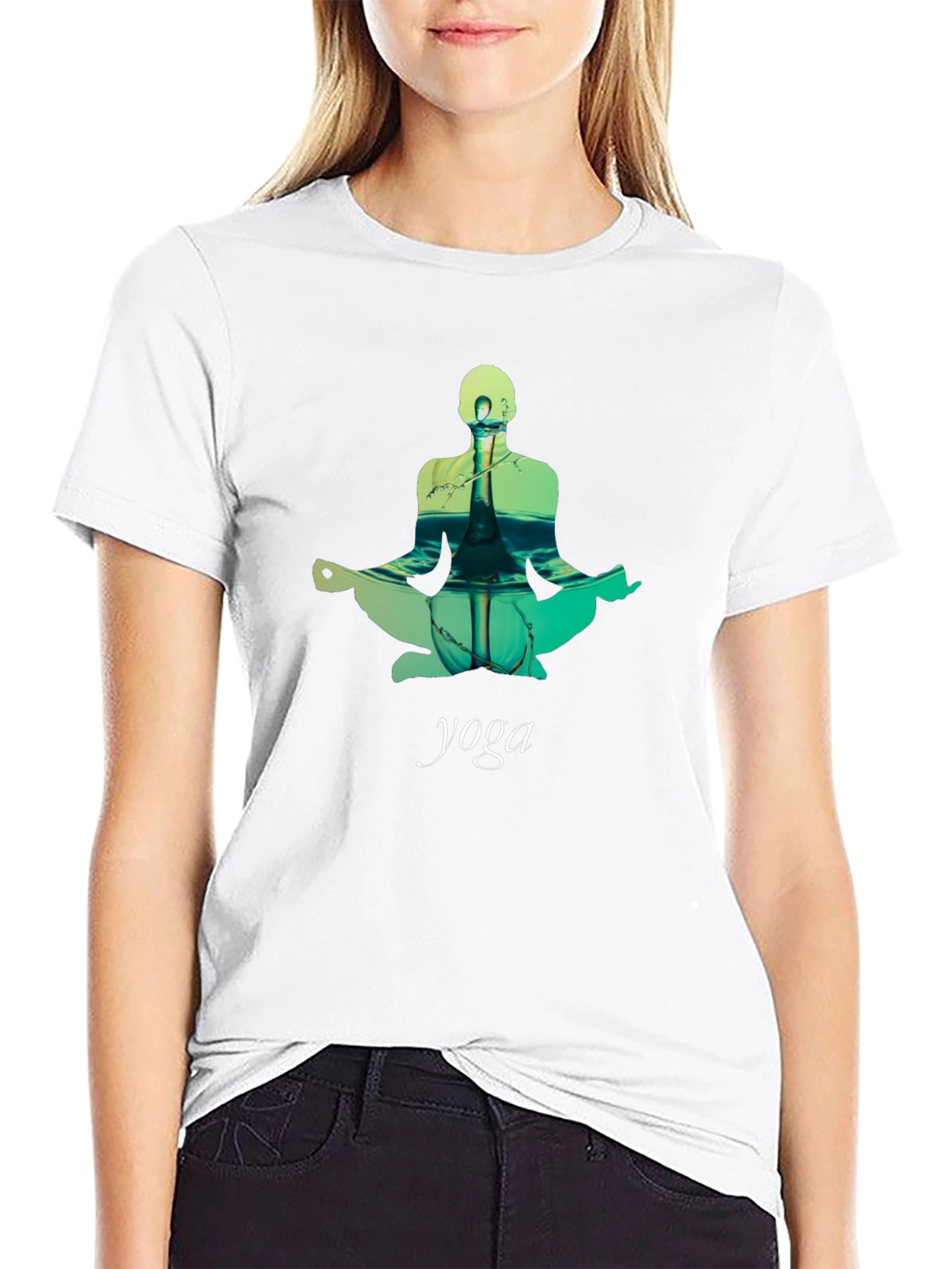 Yoga Pose T-Shirt - Meditative Design