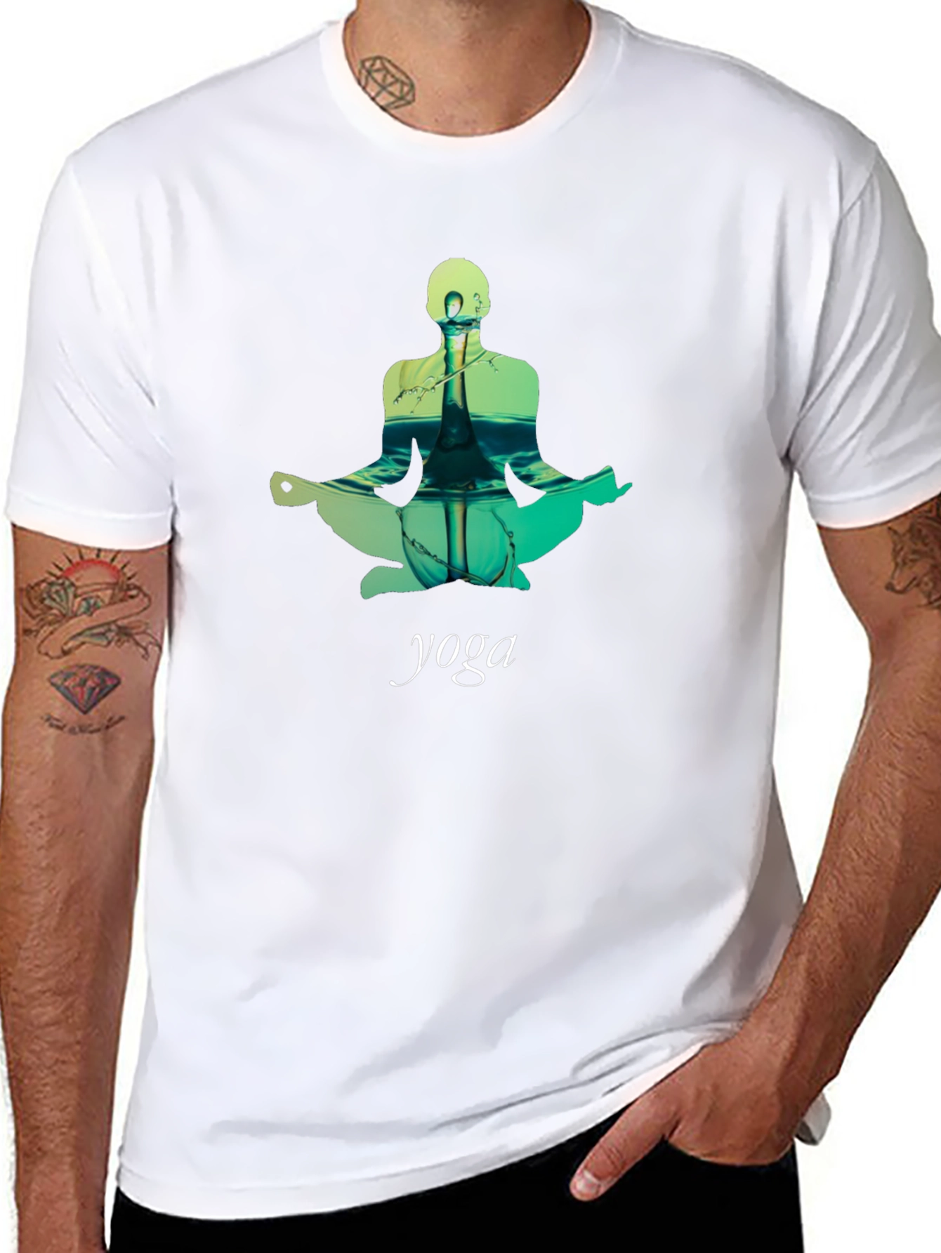 Yoga Pose T-Shirt - Meditative Design
