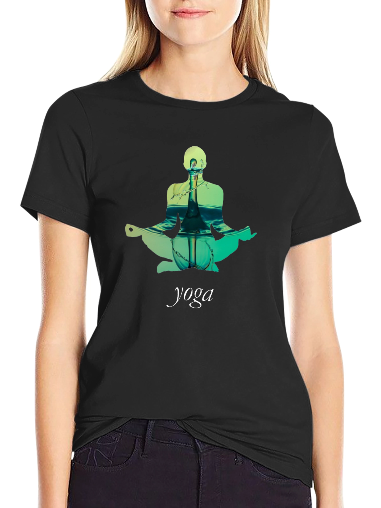 Yoga Pose T-Shirt - Meditative Design
