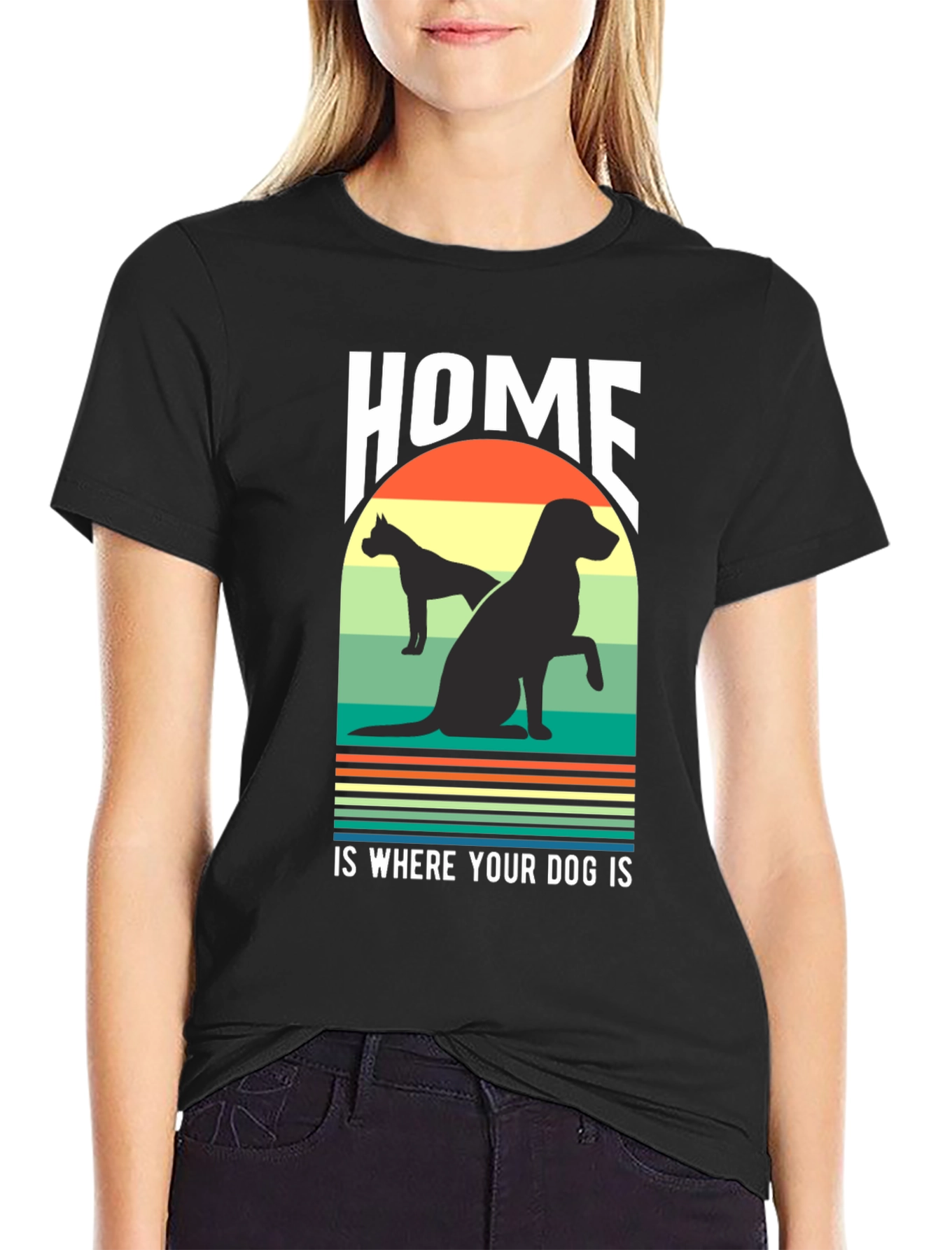 Home Is Where Your Dog Is Graphic T-Shirt