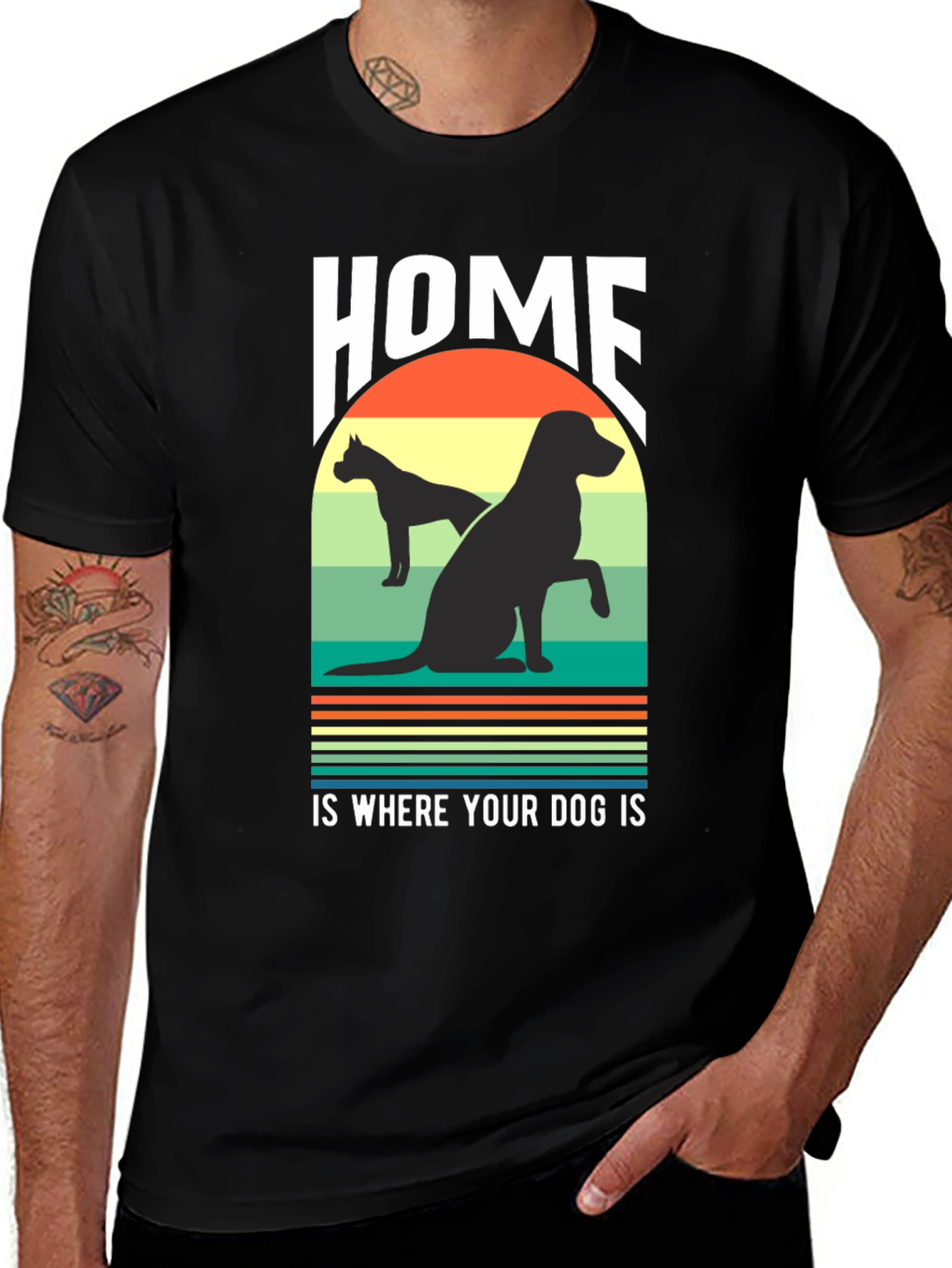 Home Is Where Your Dog Is Graphic T-Shirt
