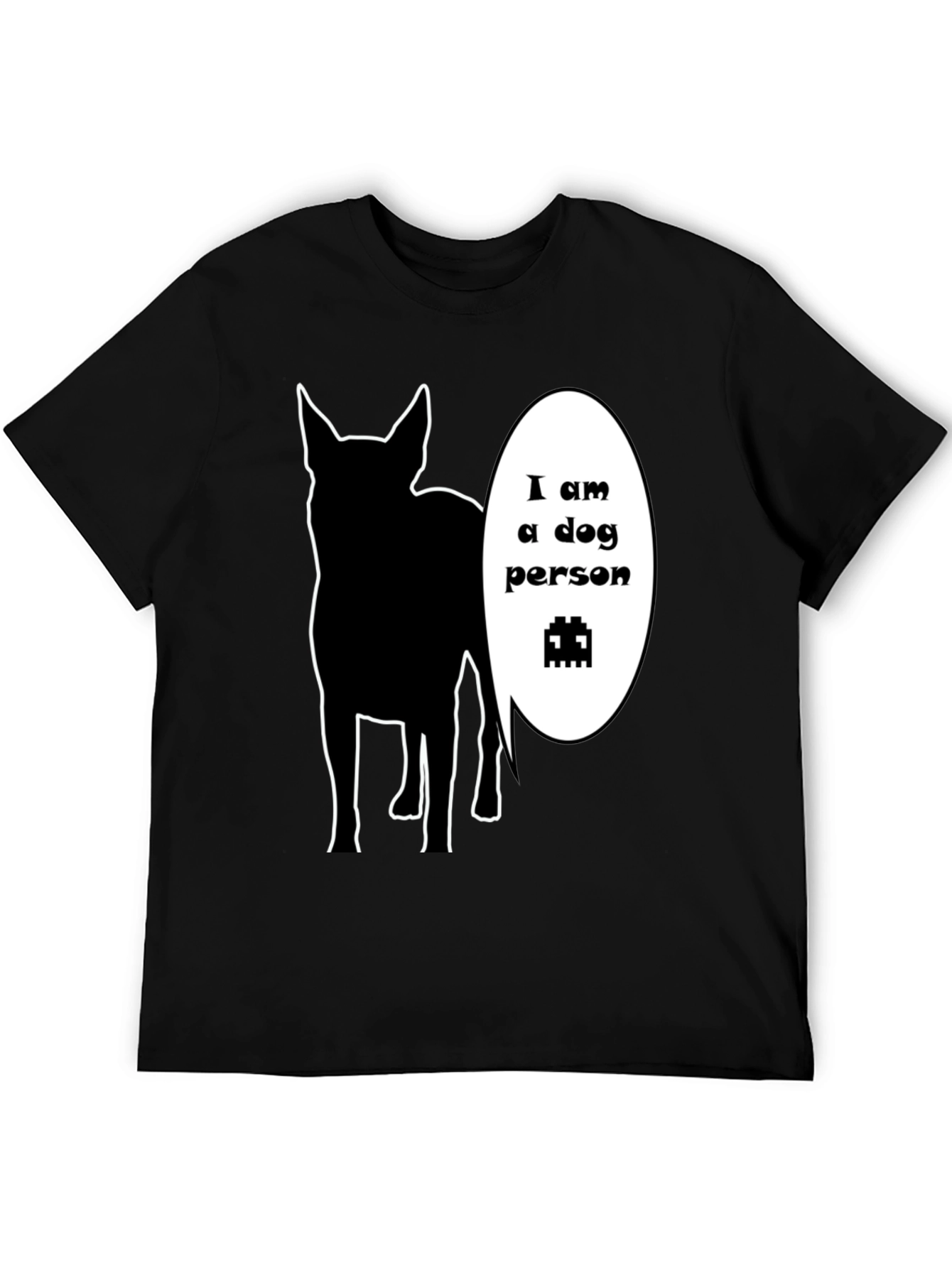 Dog Person T-Shirt Black Cotton Animal Lover Tee