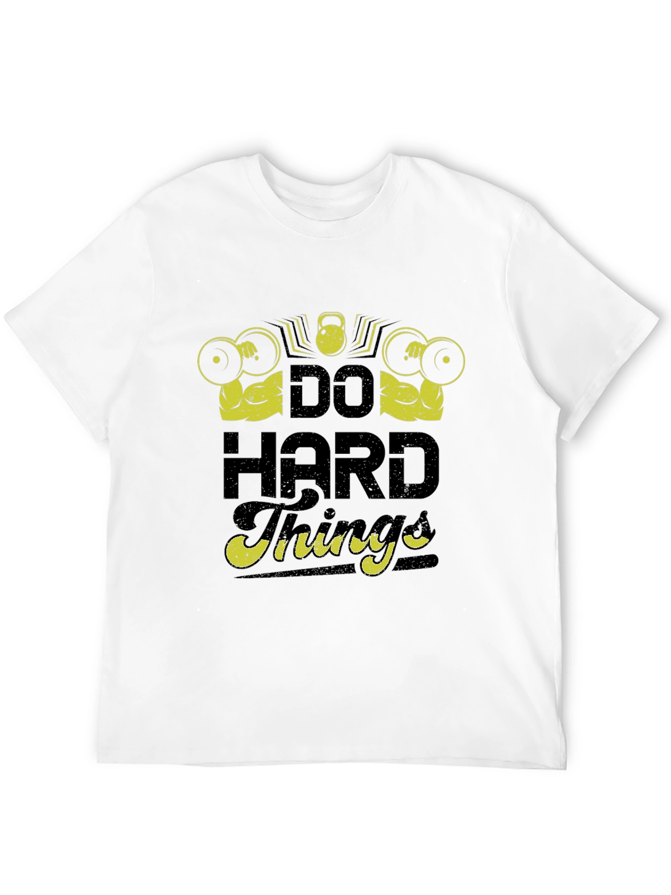 Do Hard Things Graphic Tee - Black Gym T-Shirt