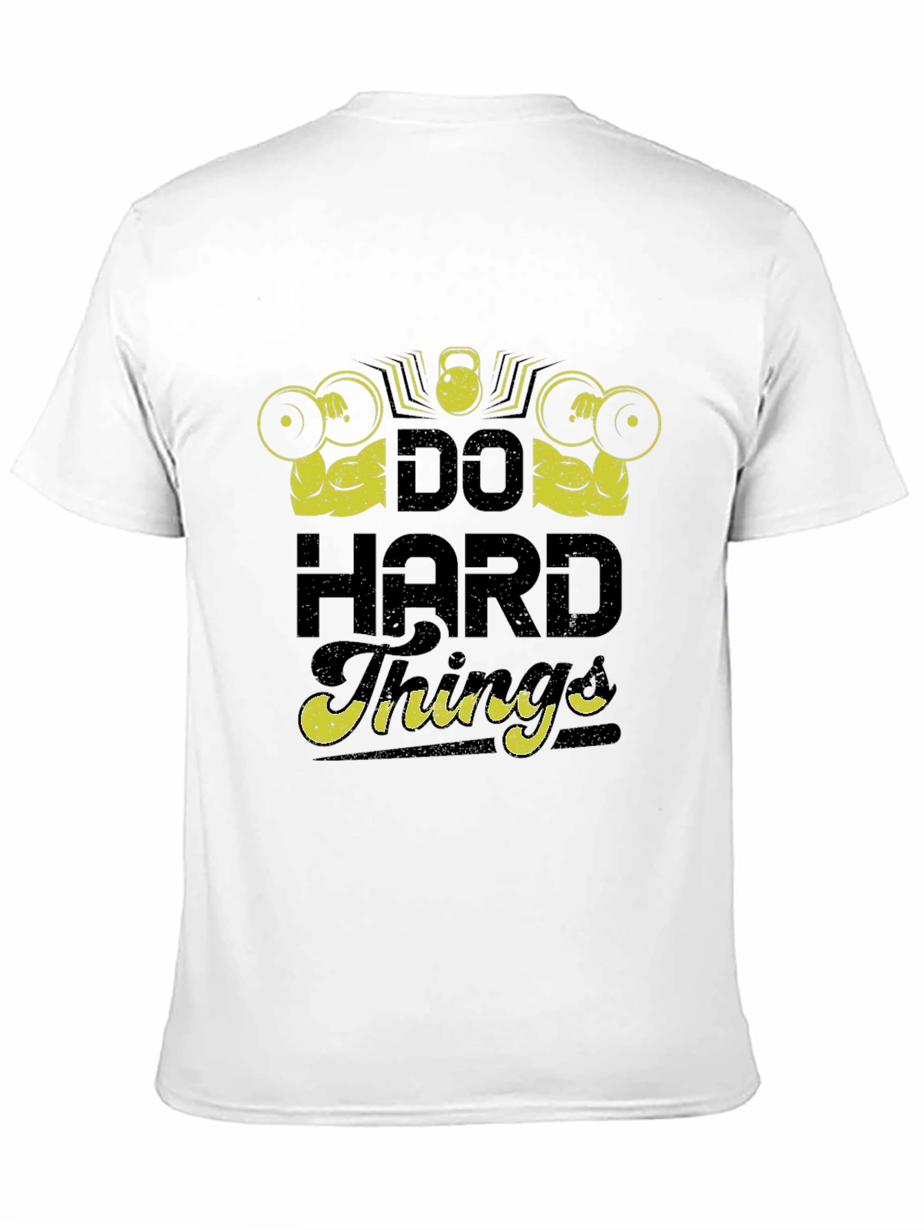 Do Hard Things Graphic Tee - Black Gym T-Shirt