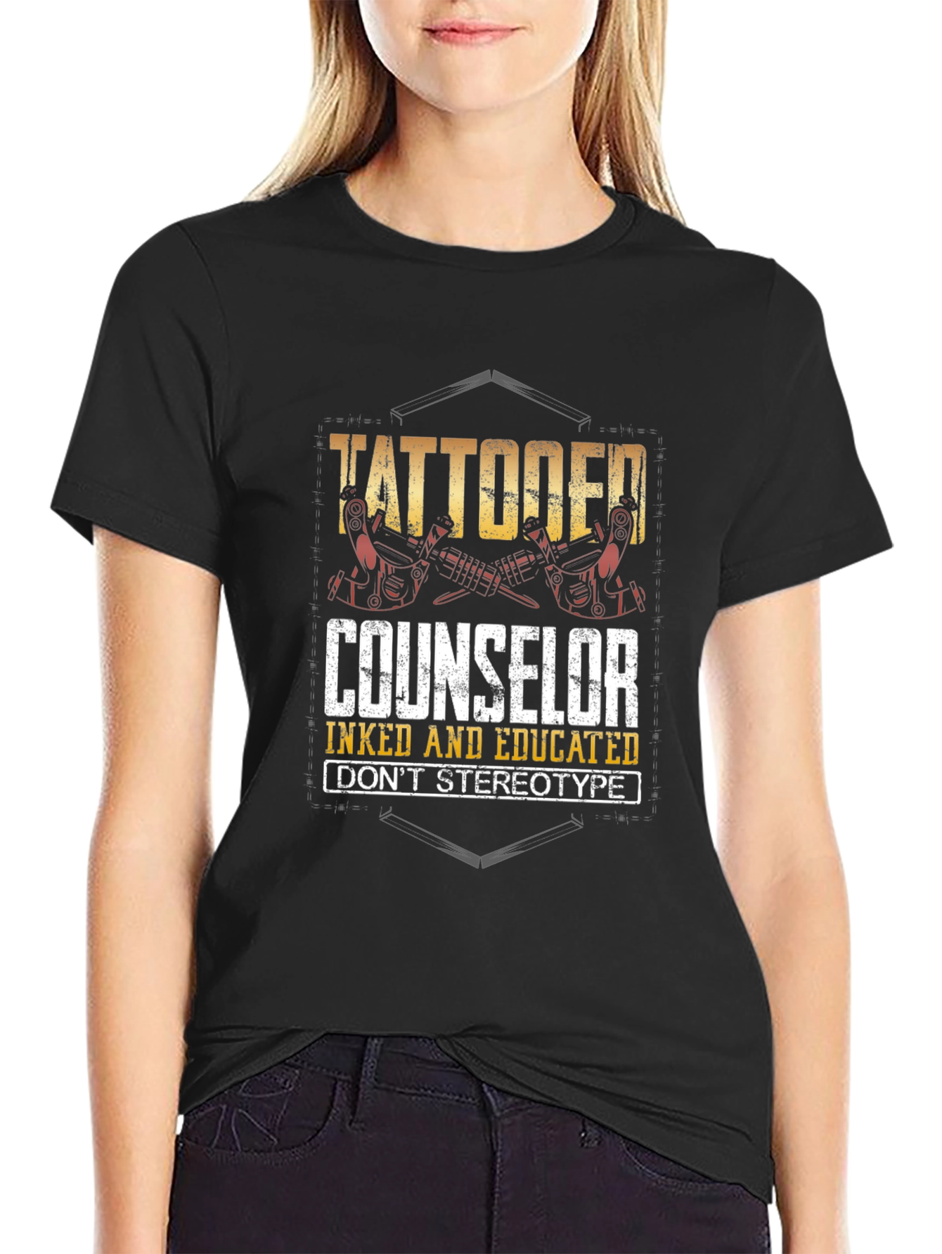 Tattooed Counselor T-Shirt - Inked and Educated