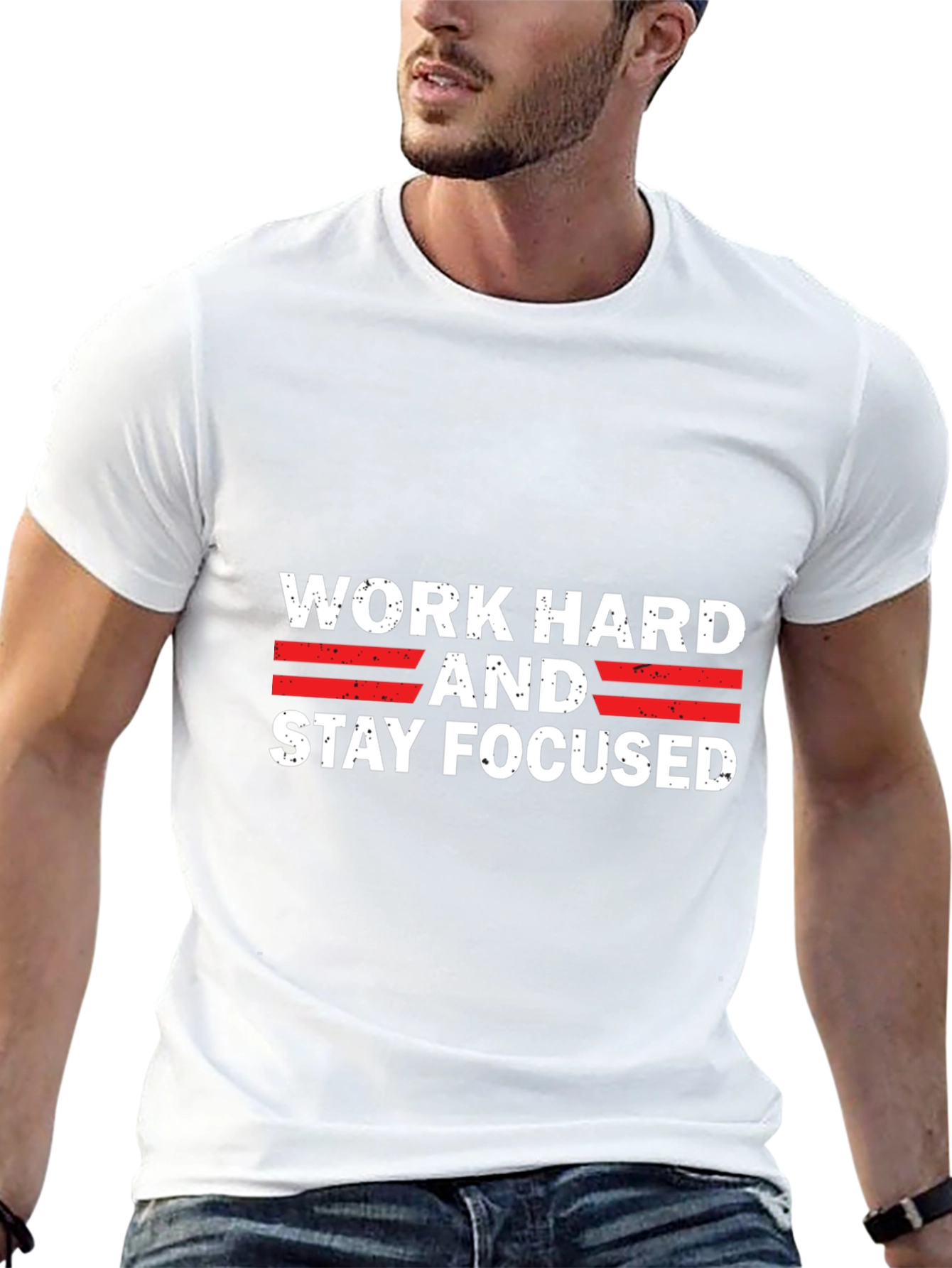 Work Hard Stay Focused Graphic Tee