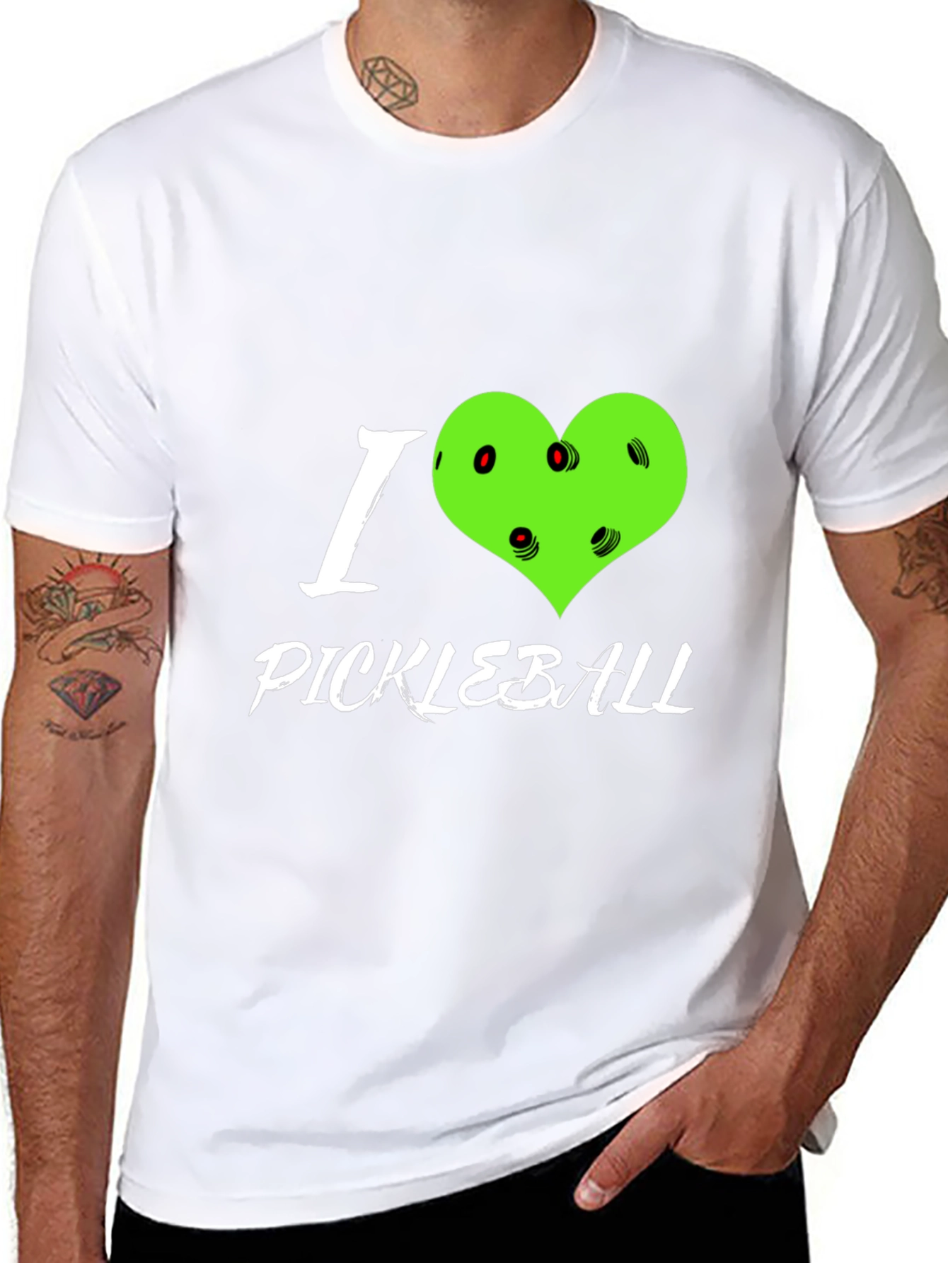 I Love Pickleball Heart T-Shirt