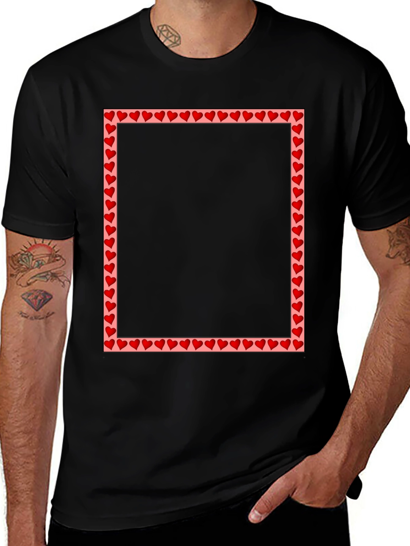 Black Heart Frame T-Shirt