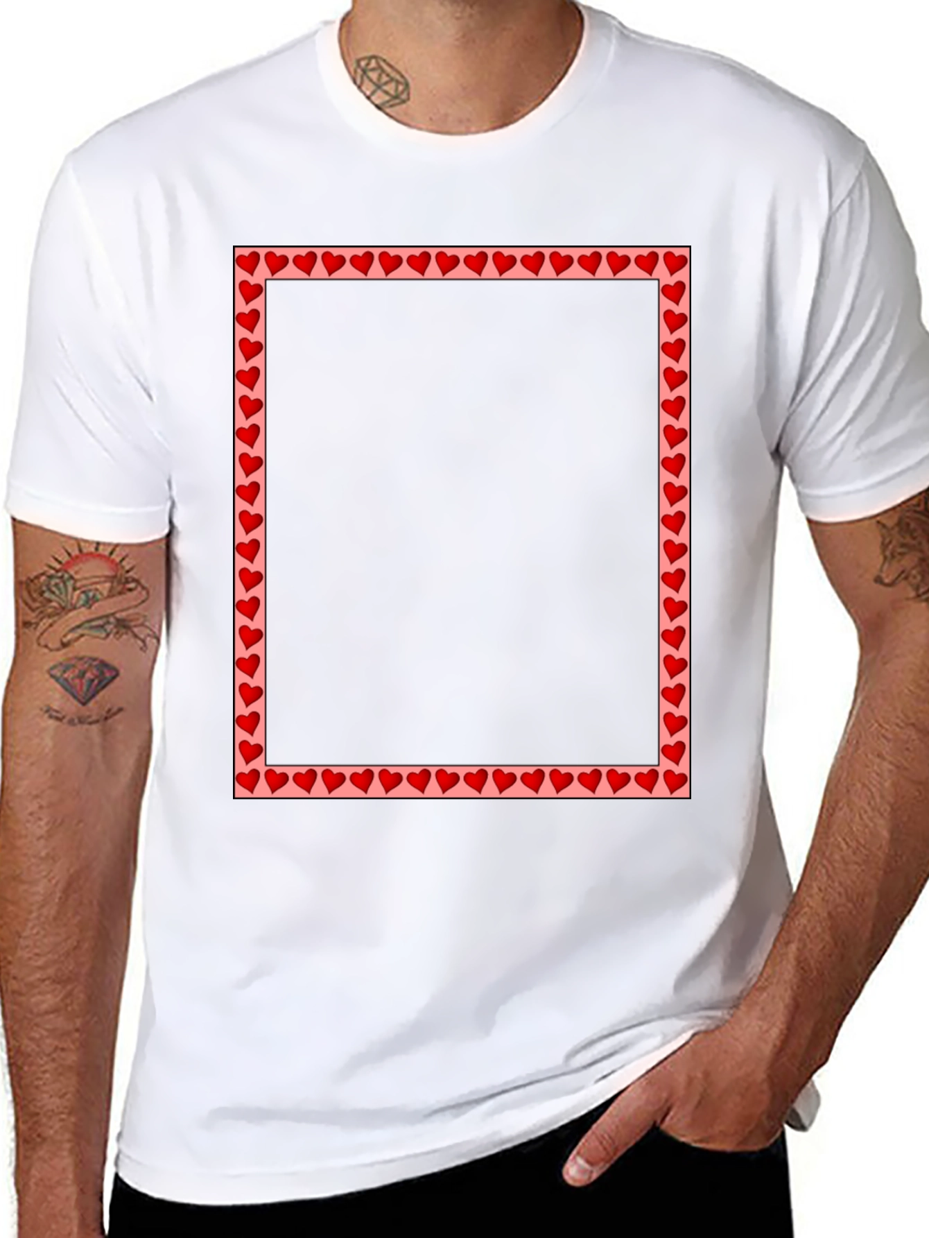 Black Heart Frame T-Shirt